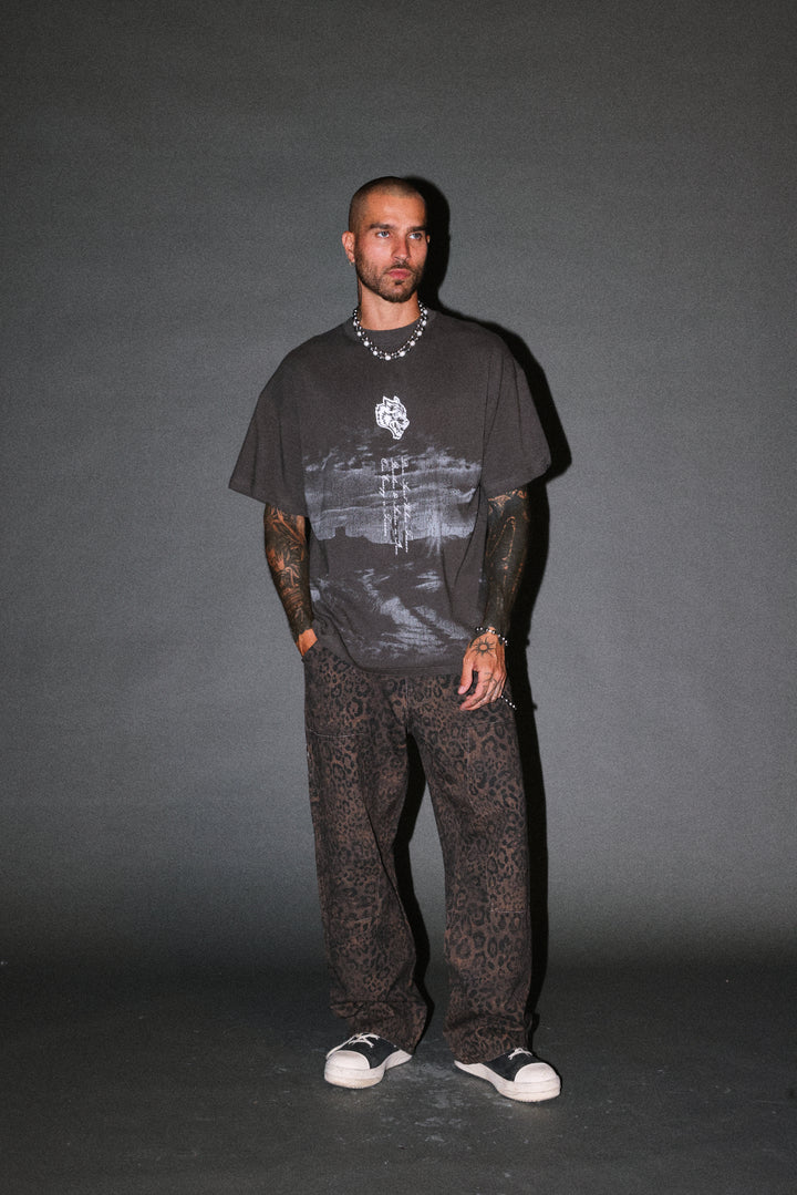 Our Journey Premium Oversized Tee in Wolf Gray