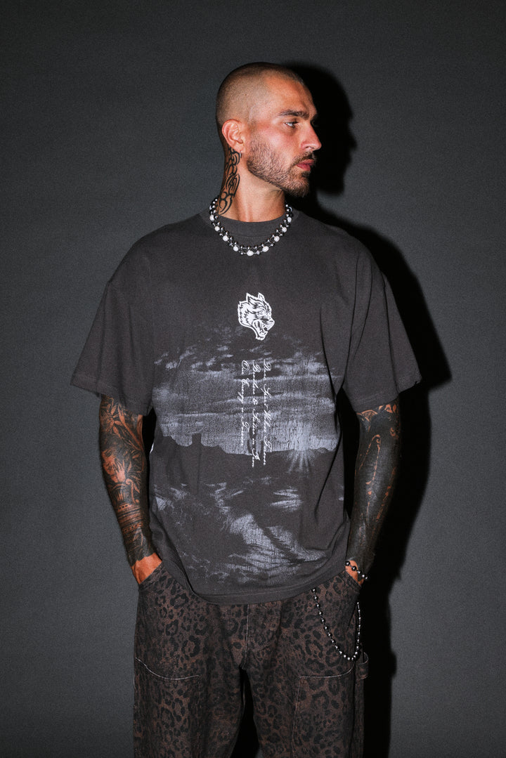 Our Journey Premium Oversized Tee in Wolf Gray