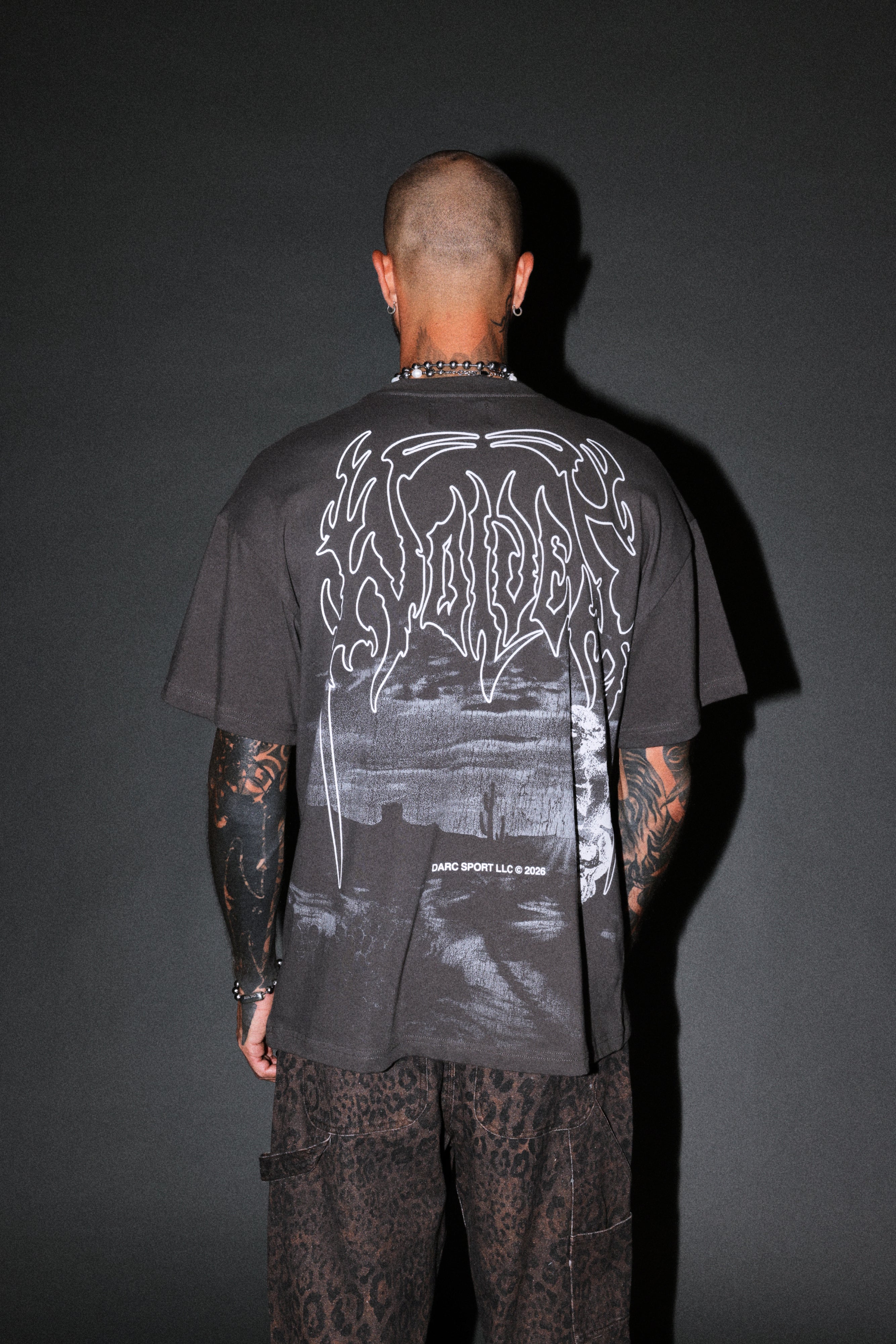 Our Journey Premium Oversized Tee in Wolf Gray