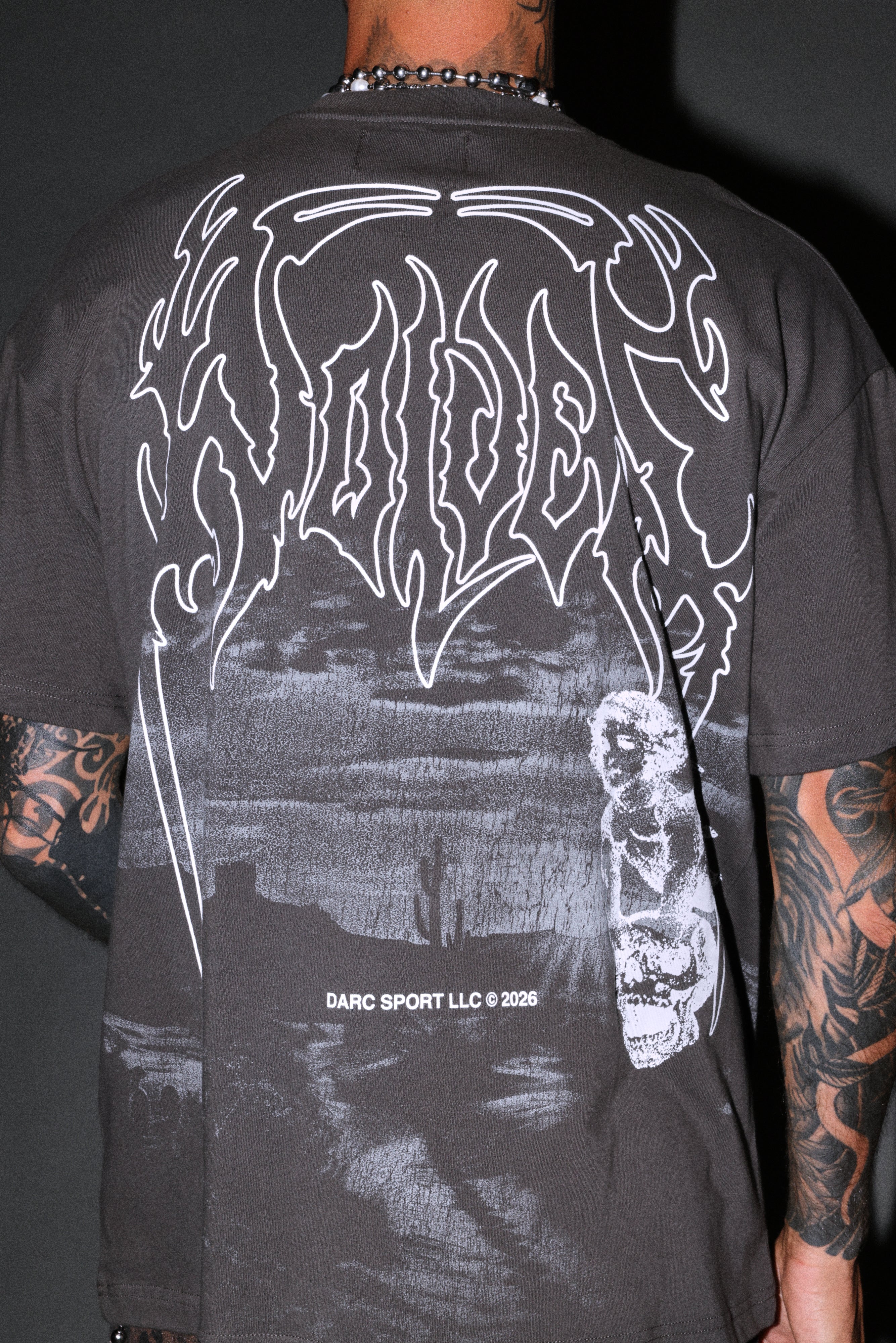 Our Journey Premium Oversized Tee in Wolf Gray