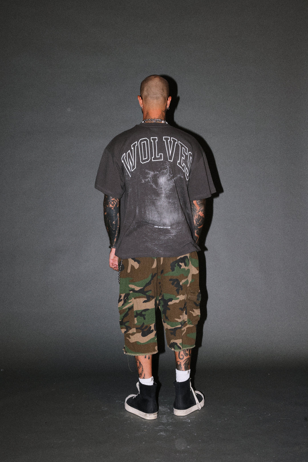 Trust Your Journey Premium Oversized Tee in Wolf Gray