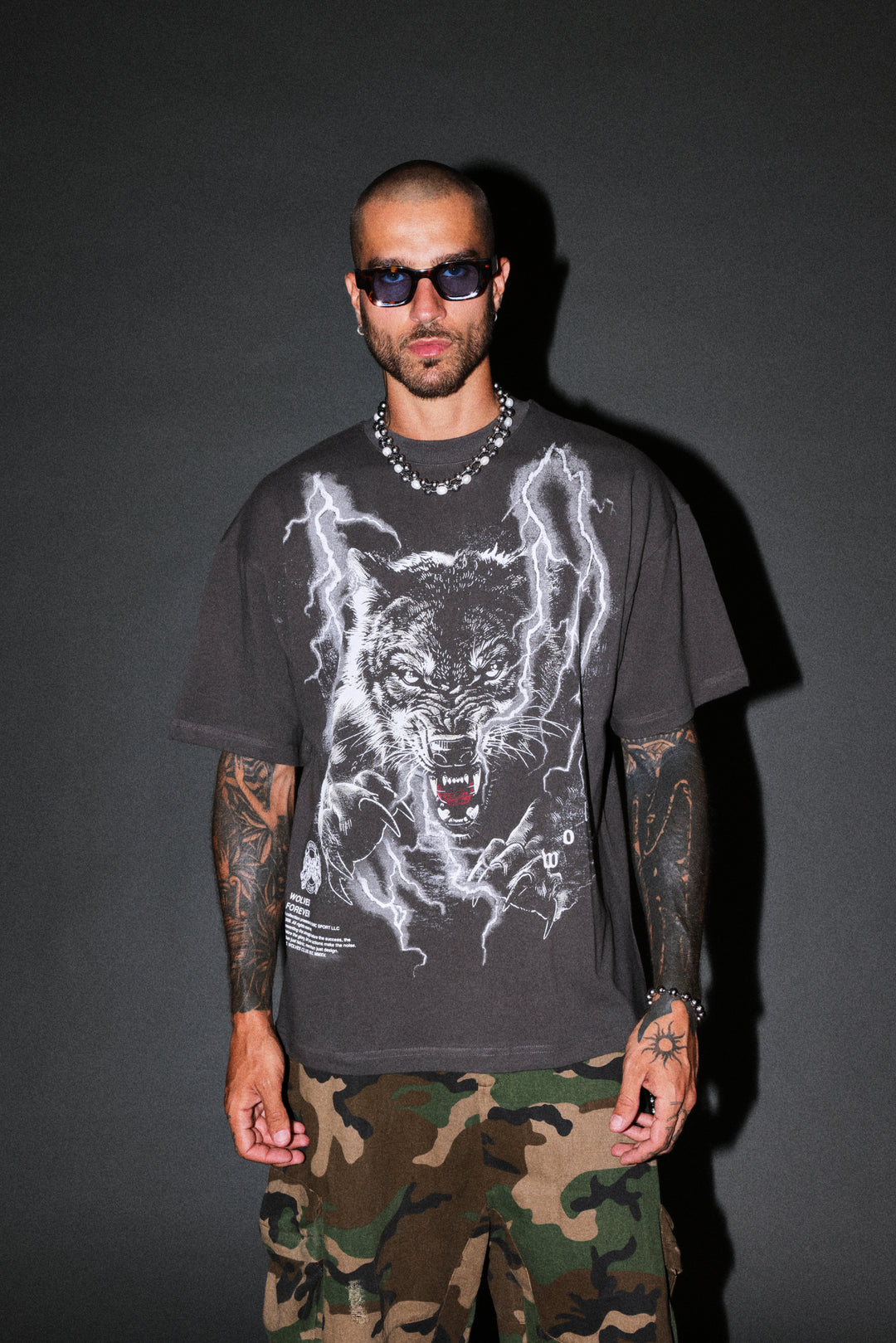 Trust Your Journey Premium Oversized Tee in Wolf Gray