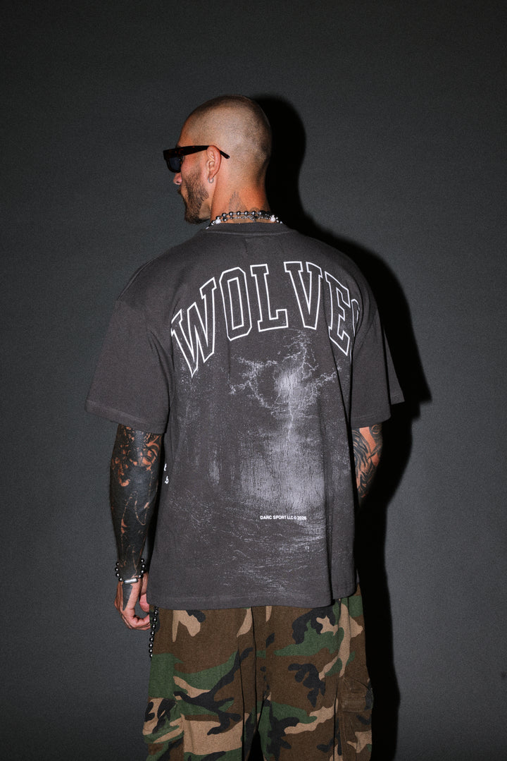 Trust Your Journey Premium Oversized Tee in Wolf Gray