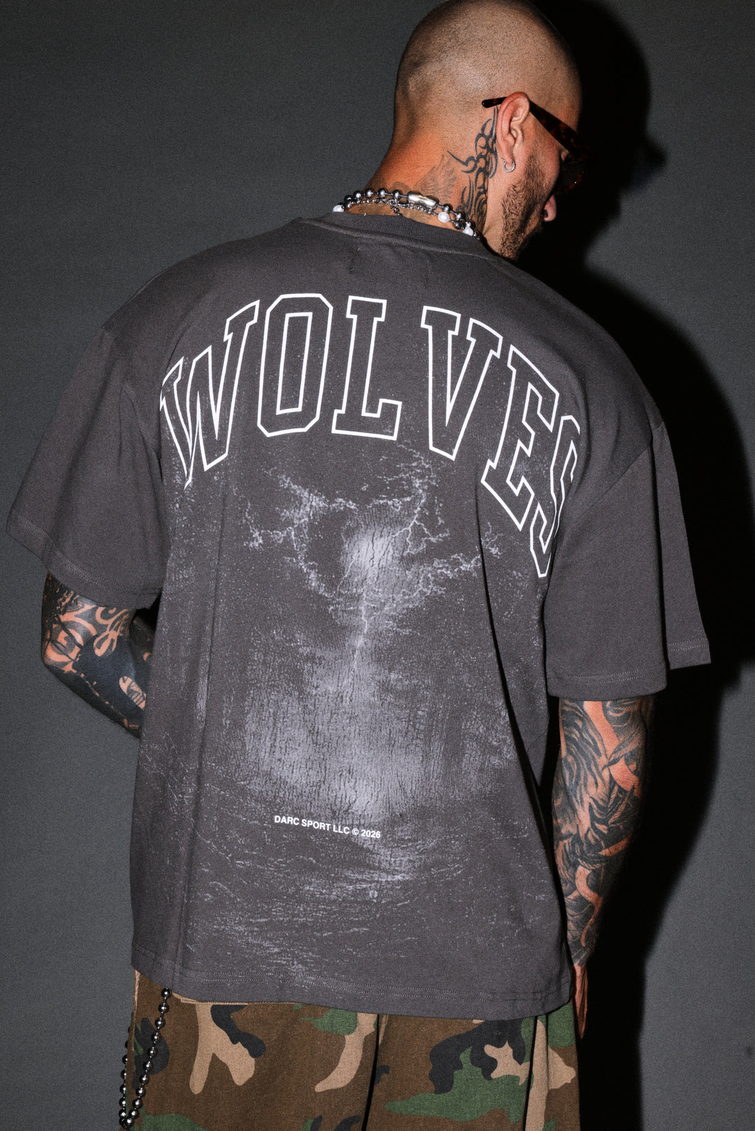 Trust Your Journey Premium Oversized Tee in Wolf Gray