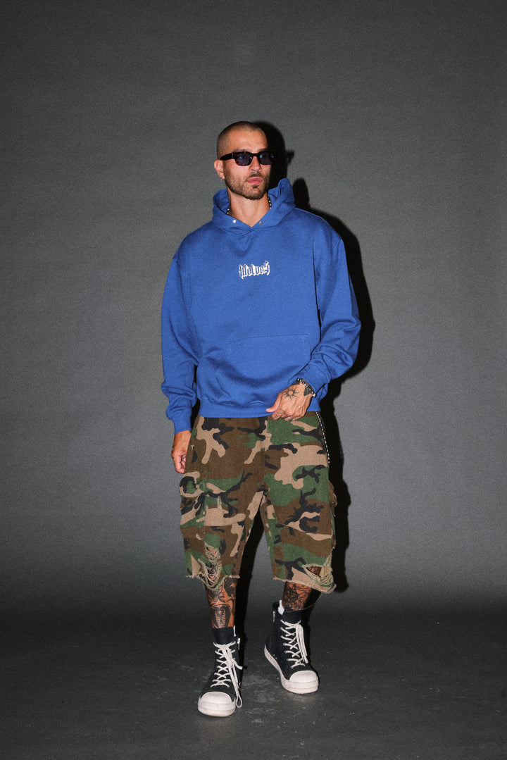 Ssddnfgu Hesh Pierce Hoodie in Darc Cobalt