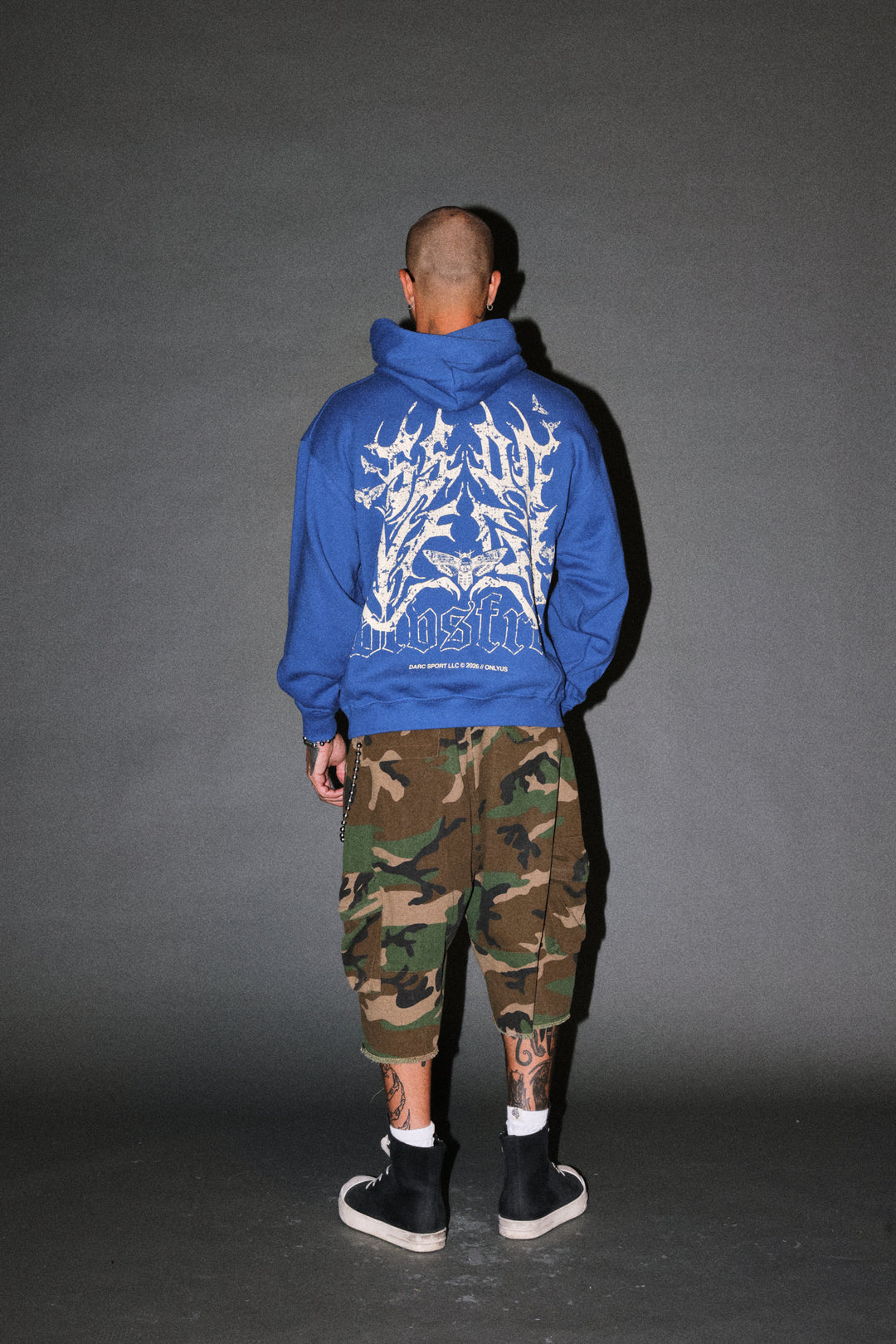 Ssddnfgu Hesh Pierce Hoodie in Darc Cobalt