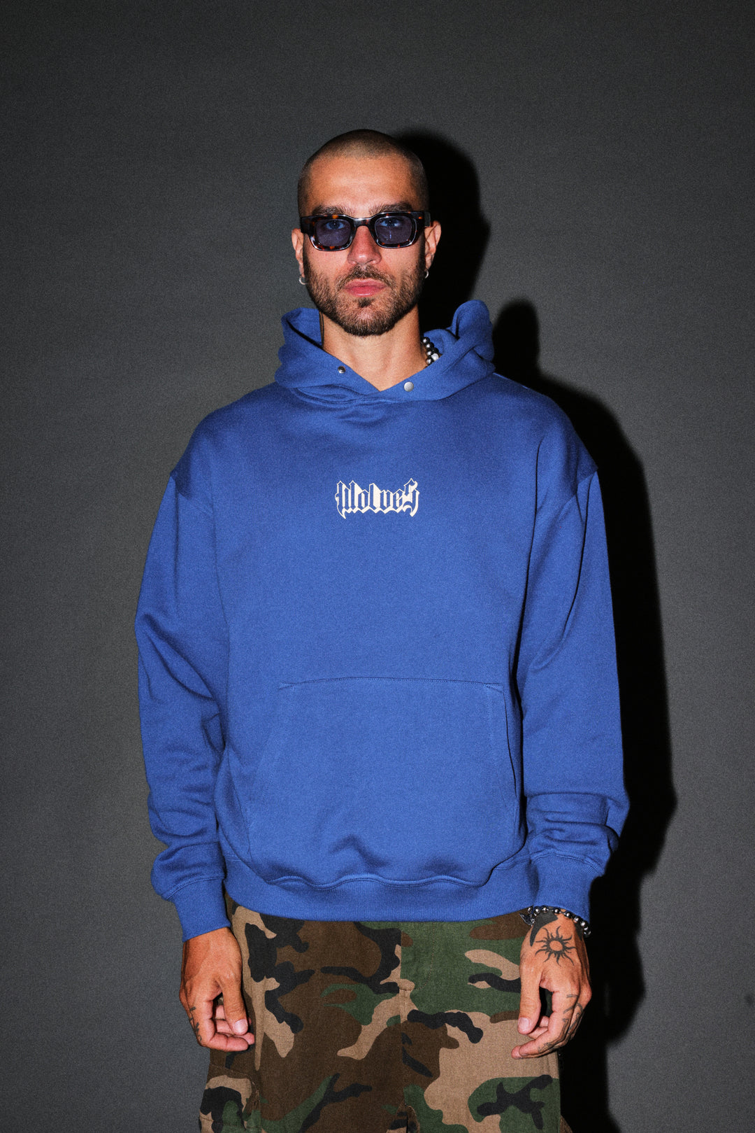 Ssddnfgu Hesh Pierce Hoodie in Darc Cobalt