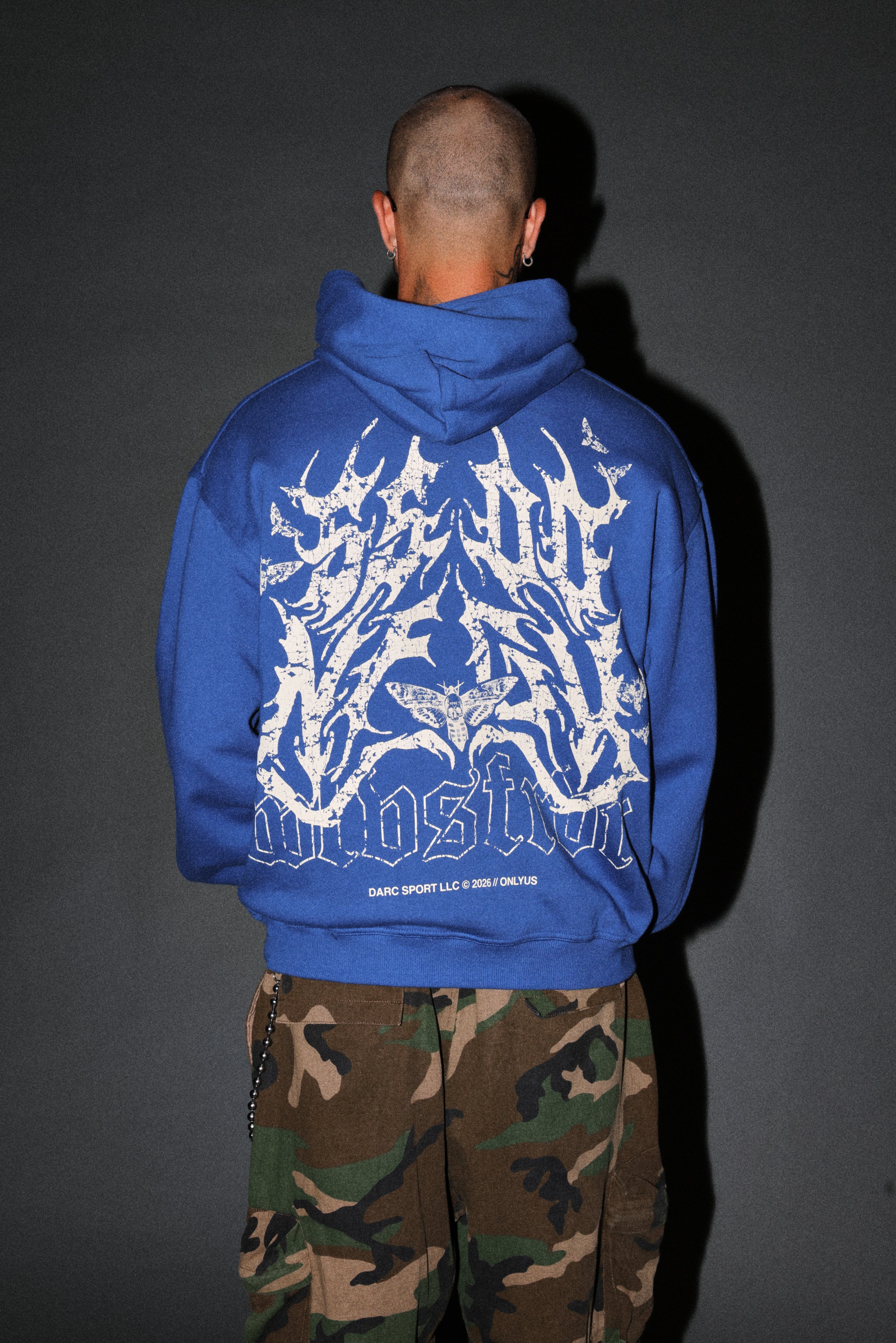 Ssddnfgu Hesh Pierce Hoodie in Darc Cobalt