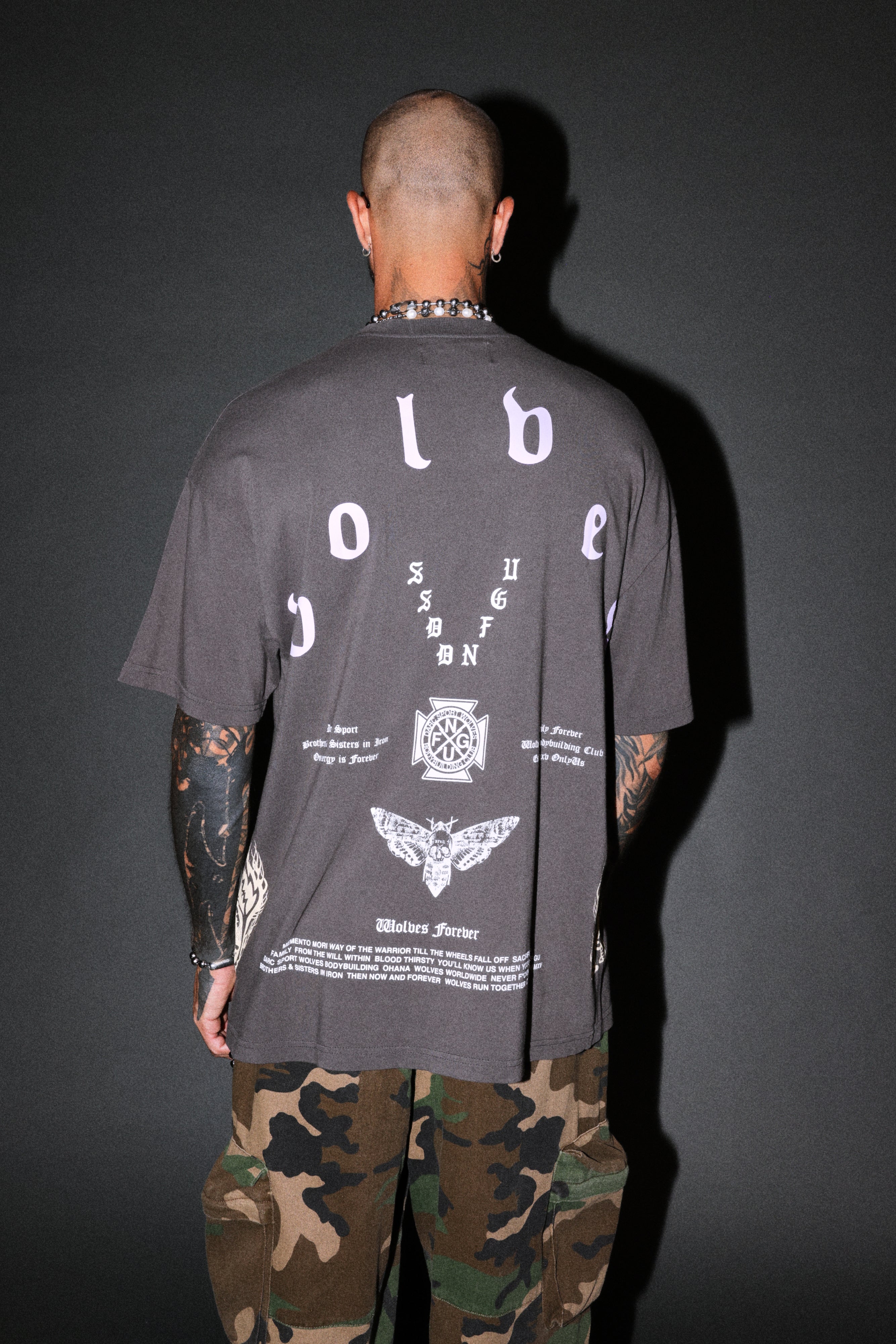Lineage Frvr Premium Oversized Tee in Wolf Gray