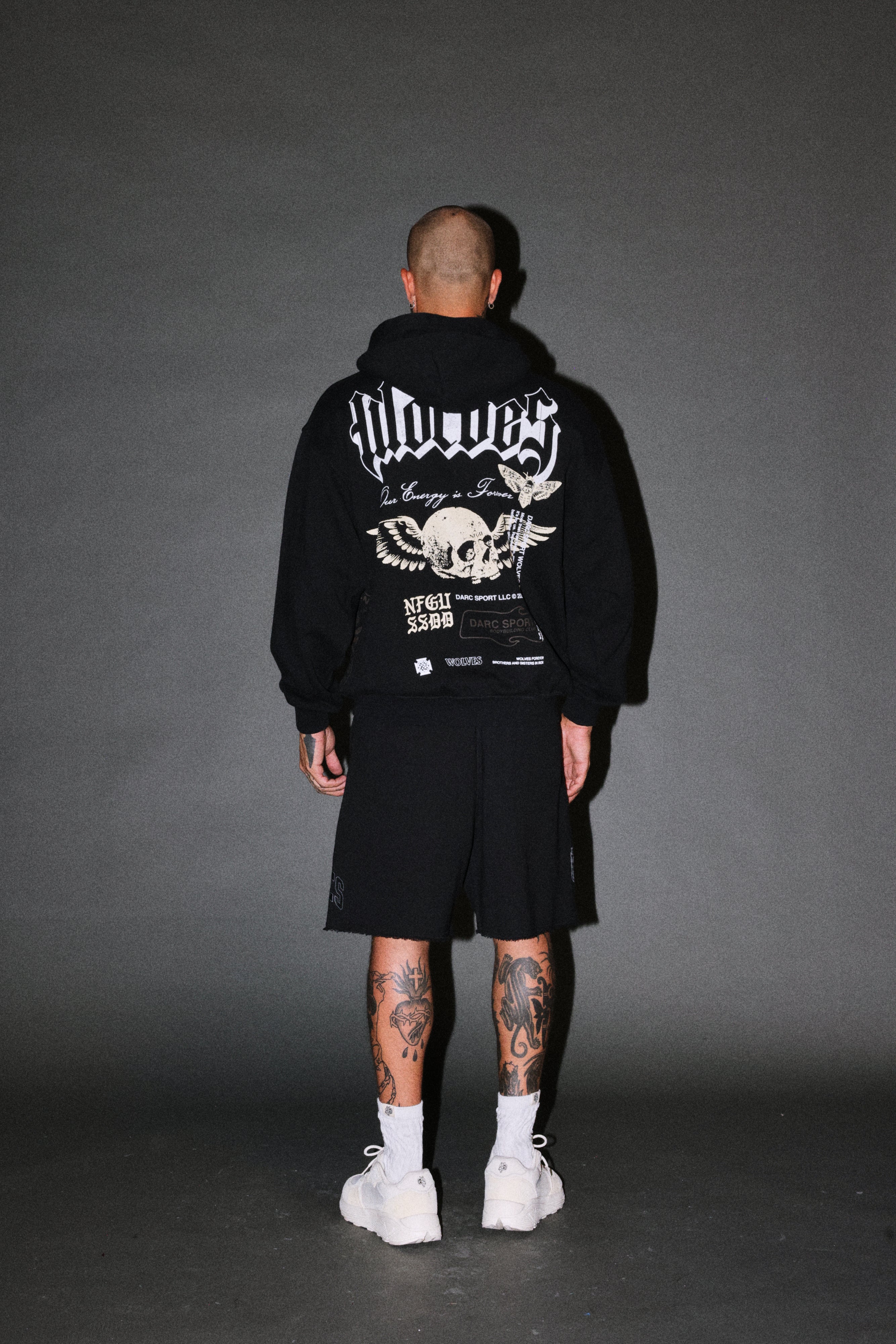 Free Will V2 Pierce Hoodie in Black