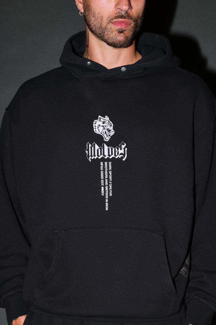 Free Will V2 Pierce Hoodie in Black