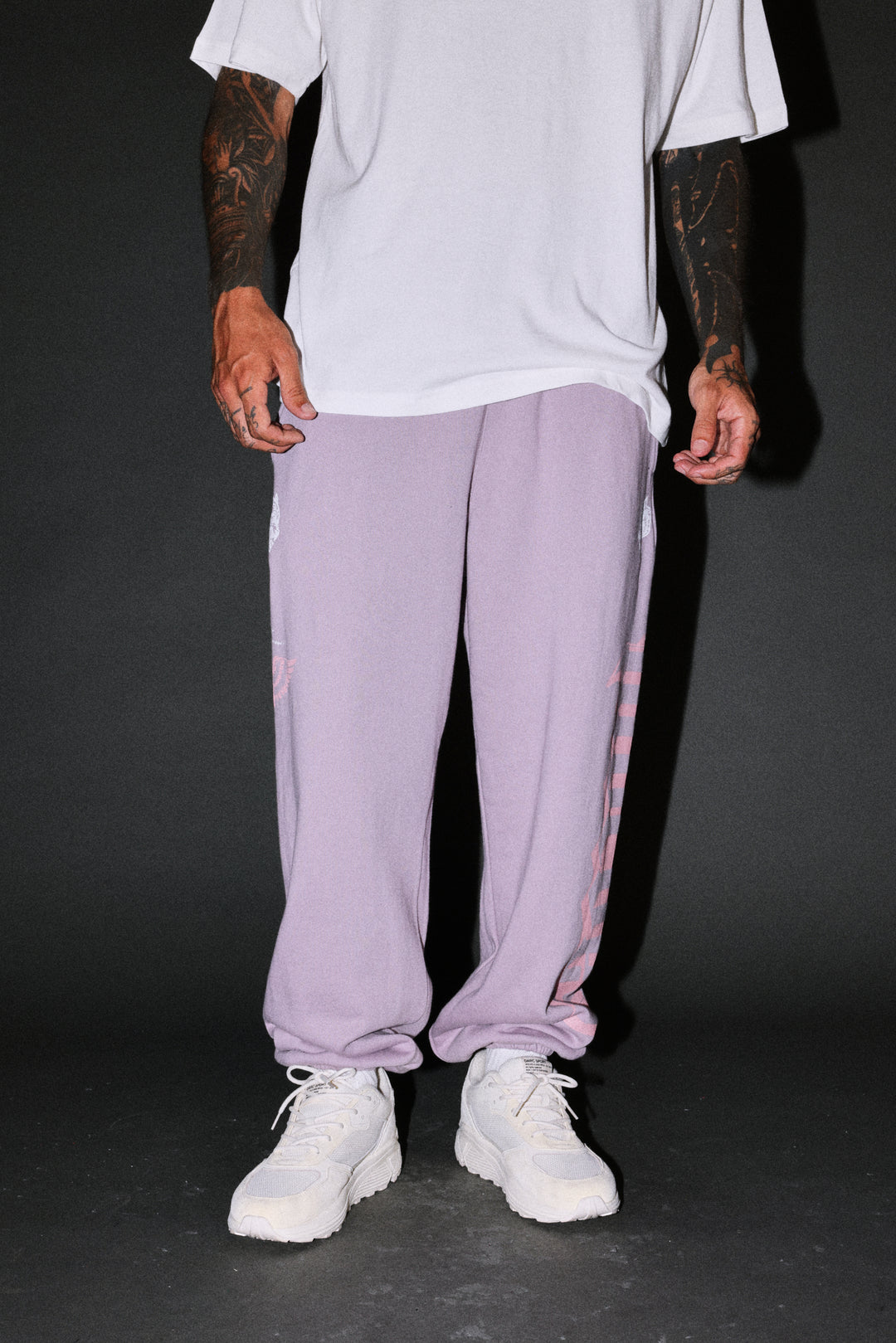 Free Will V2 Lightweight Lounger Sweat Pants in Purple Smoke