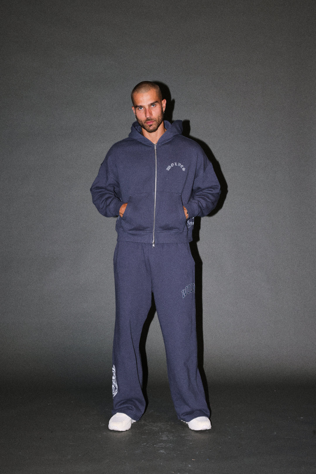 Loyalty Frvr Lennox Sweat Pants in Storm Blue