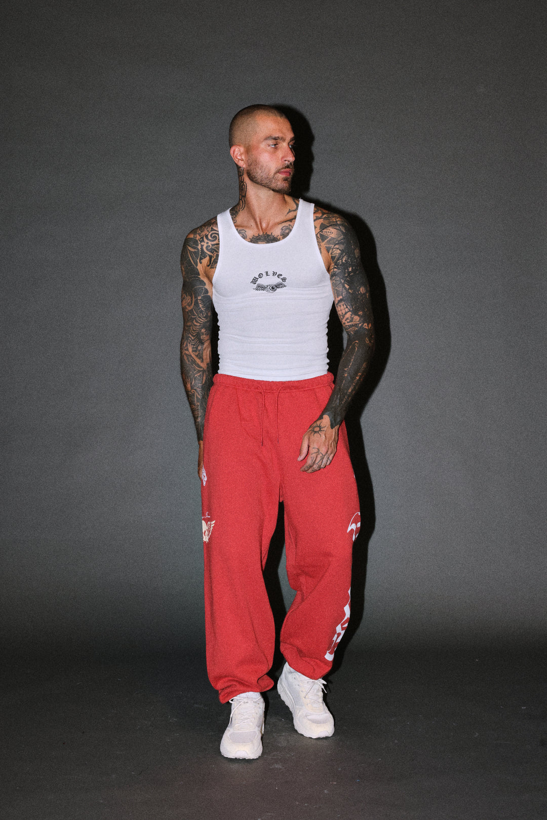 Free Will V2 Lightweight Lounger Sweat Pants in Roman Red