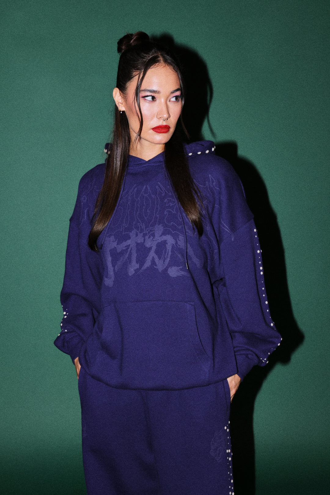 Okami Forever Bishop Hoodie in Royal Navy