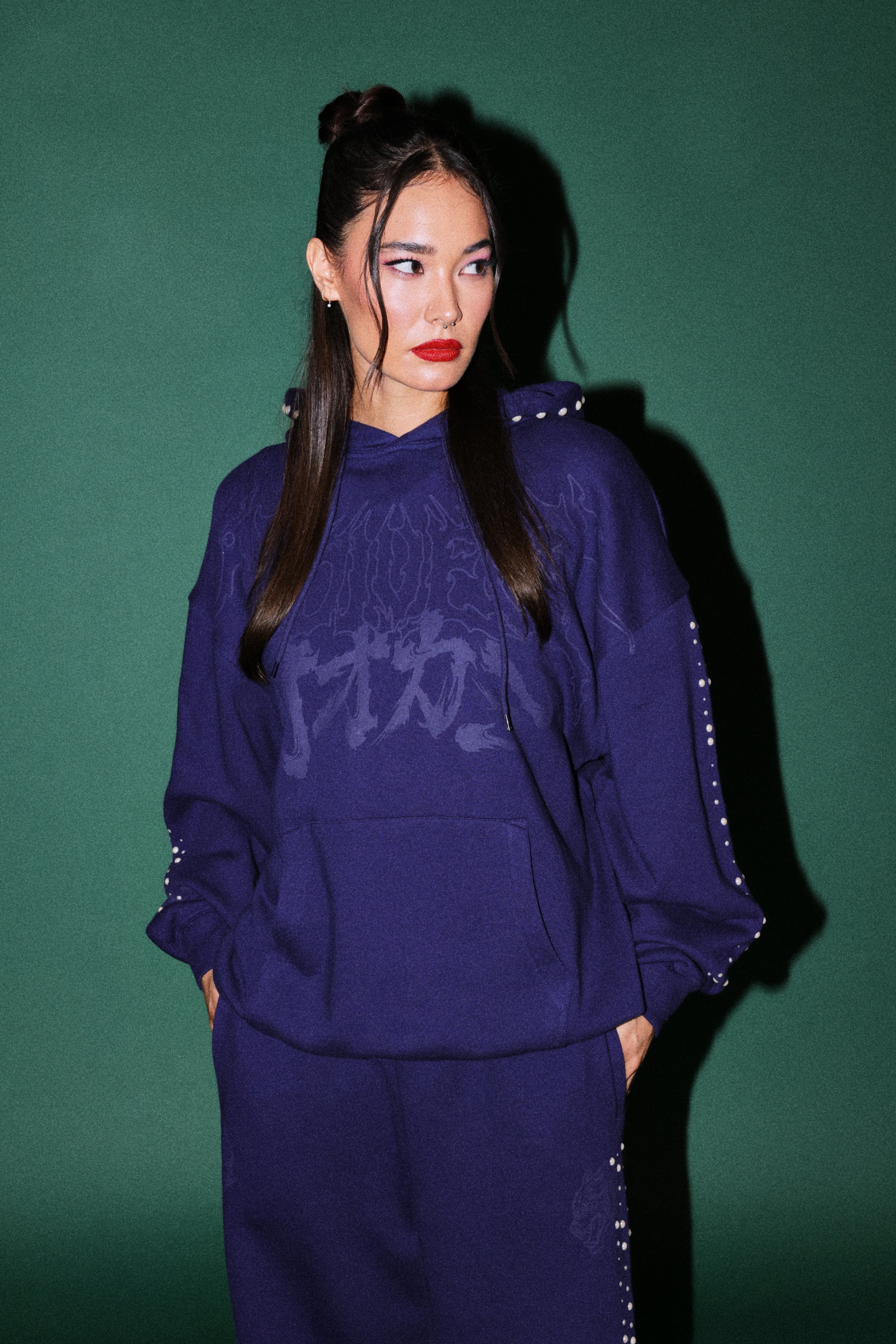 Okami Forever Bishop Hoodie in Royal Navy