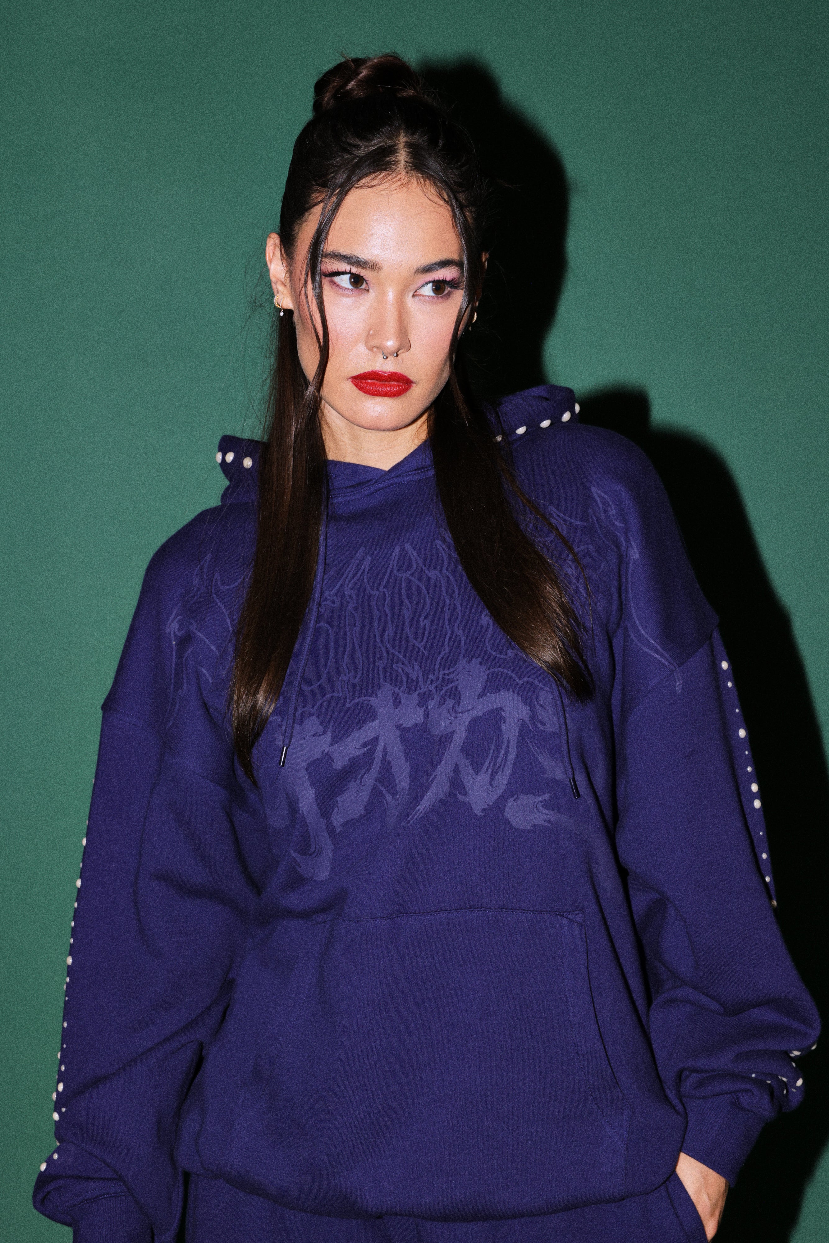 Okami Forever Bishop Hoodie in Royal Navy