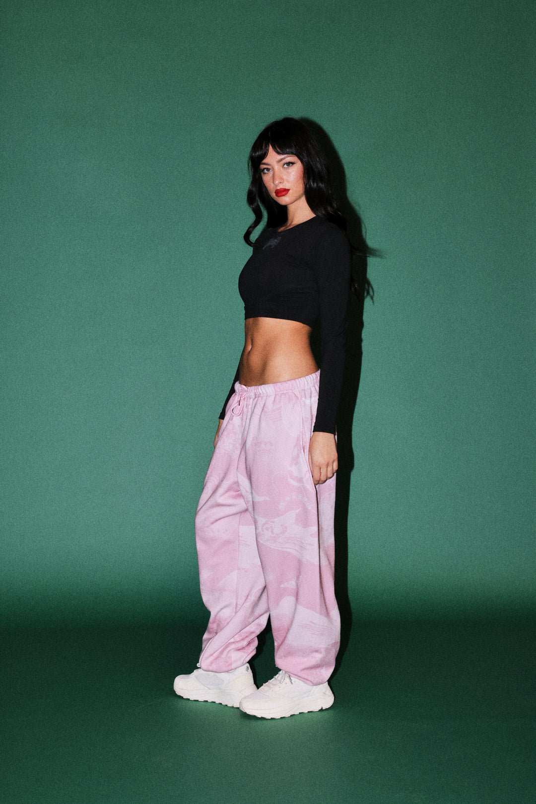 Darc Koi Lightweight Lounger Sweat Pants in Serenity Pink