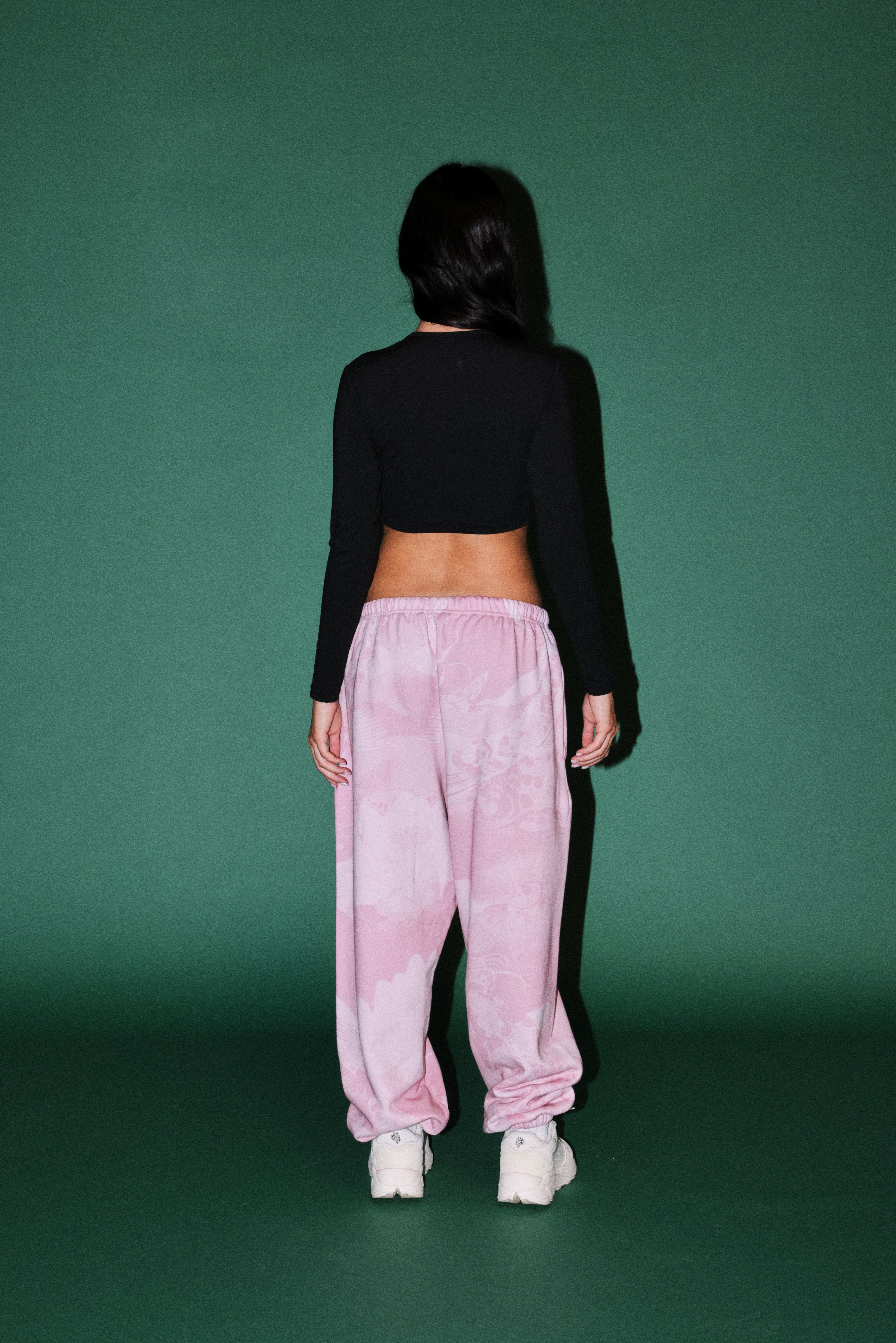 Darc Koi Lightweight Lounger Sweat Pants in Serenity Pink
