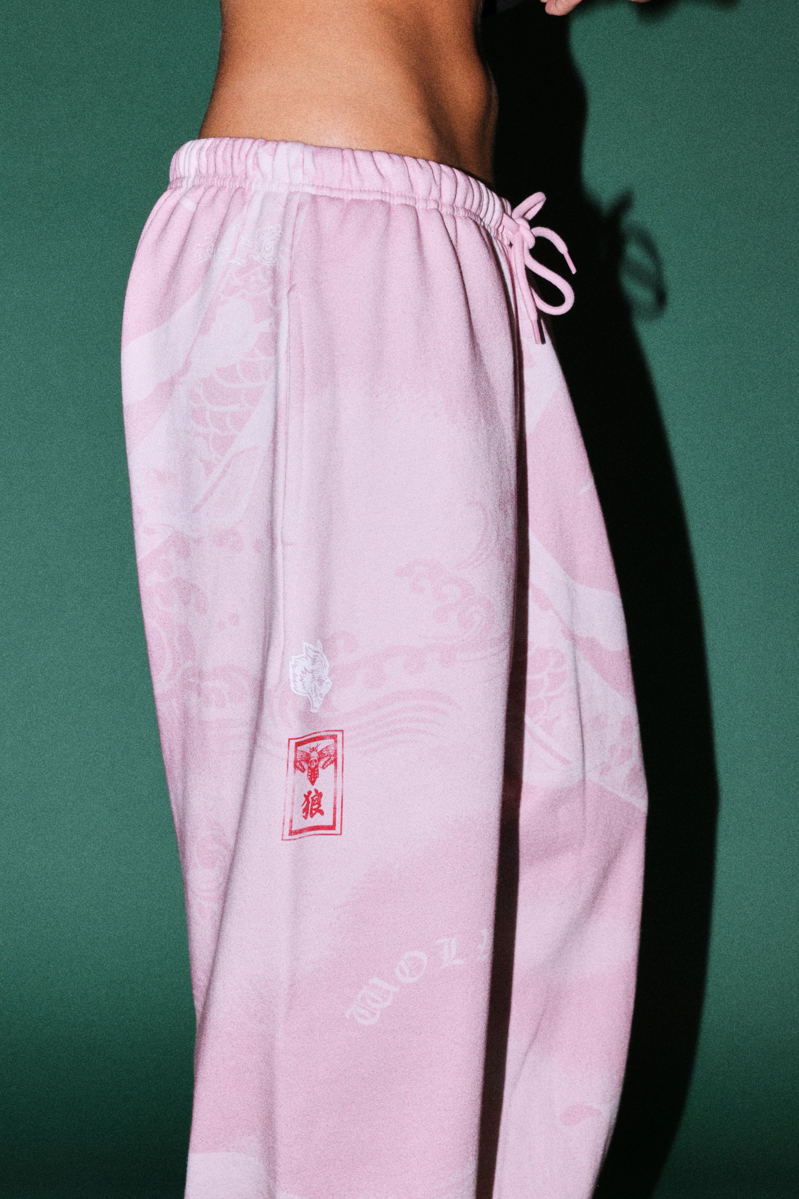 Darc Koi Lightweight Lounger Sweat Pants in Serenity Pink