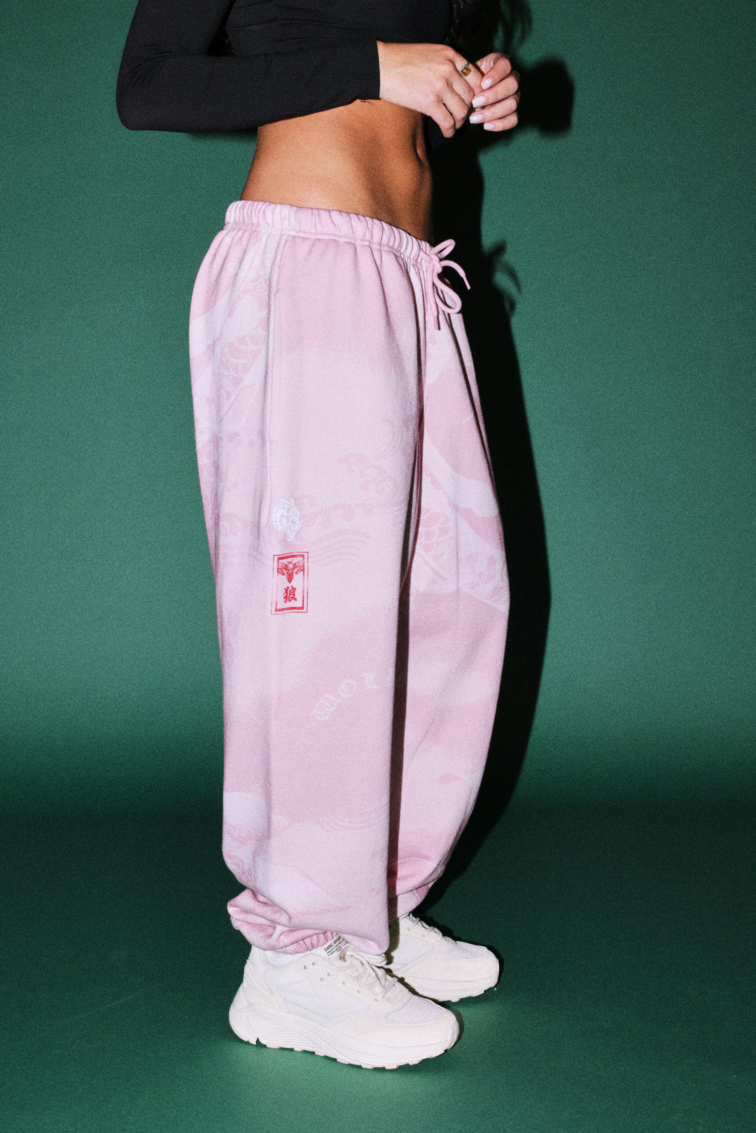 Darc Koi Lightweight Lounger Sweat Pants in Serenity Pink