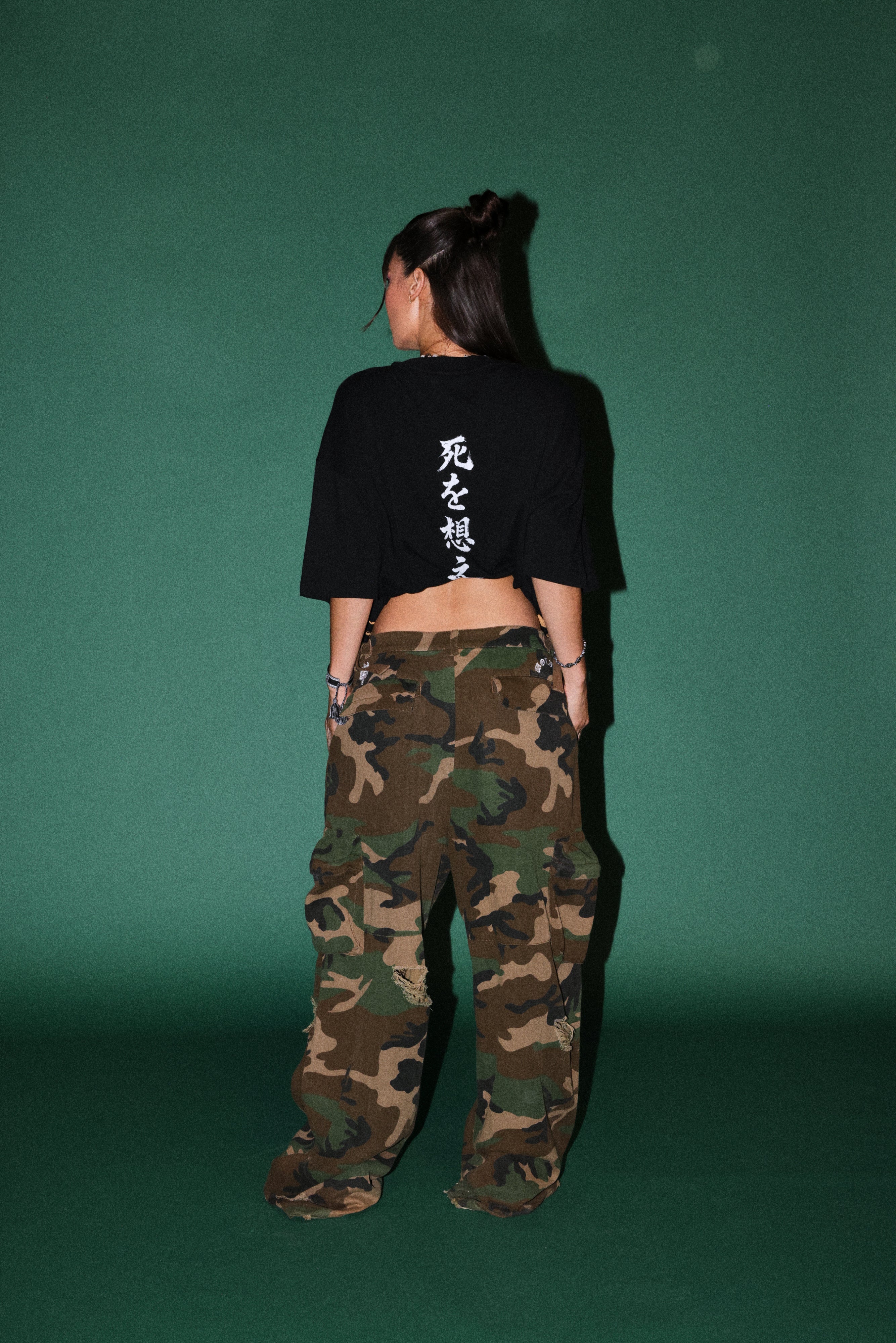 Mourning Flame Premium Oversized Tee in Black