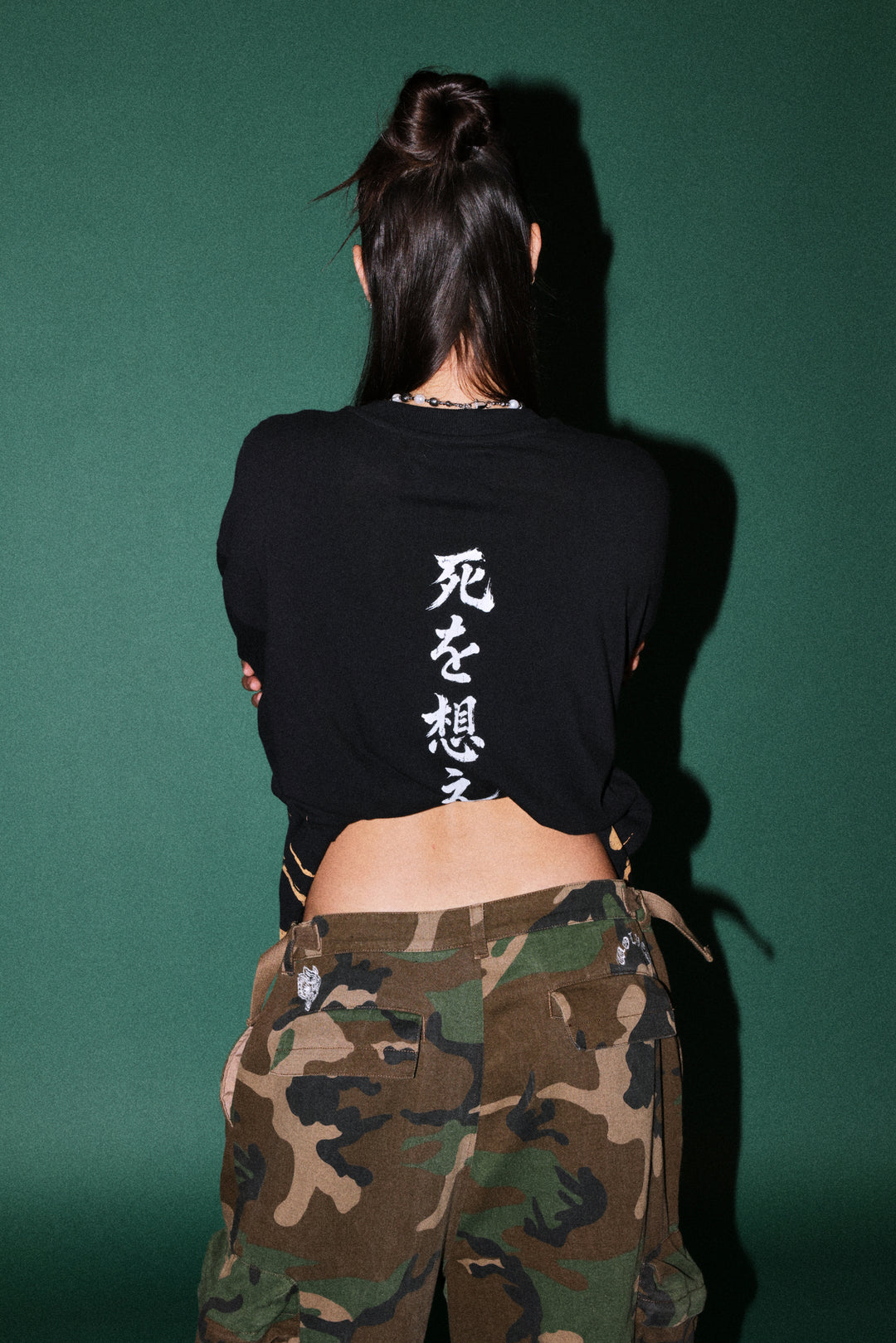 Mourning Flame Premium Oversized Tee in Black