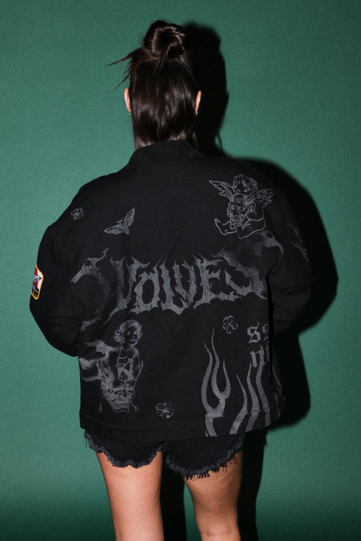 The Eagle & The Oni Earl Jacket in Black
