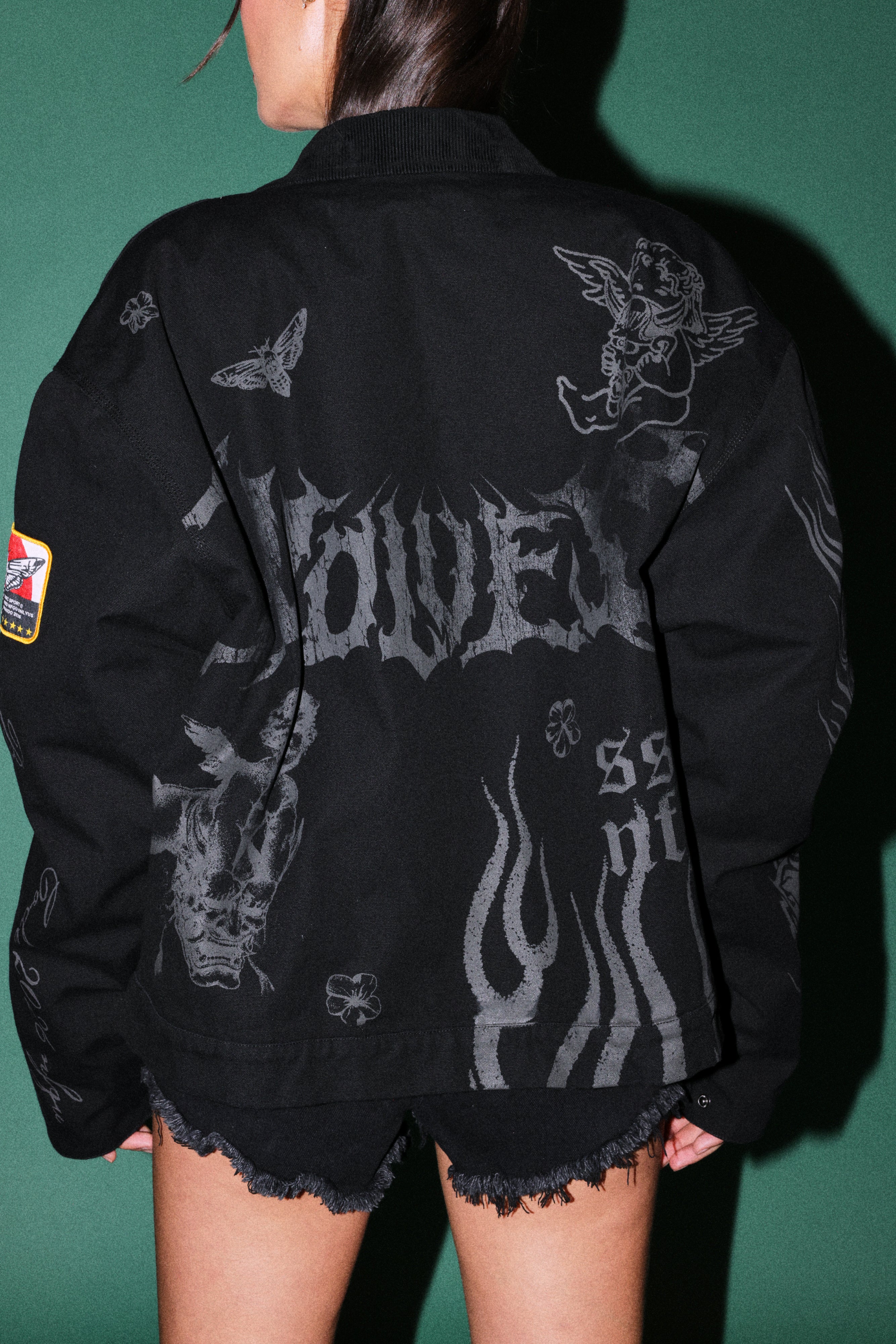 The Eagle & The Oni Earl Jacket in Black