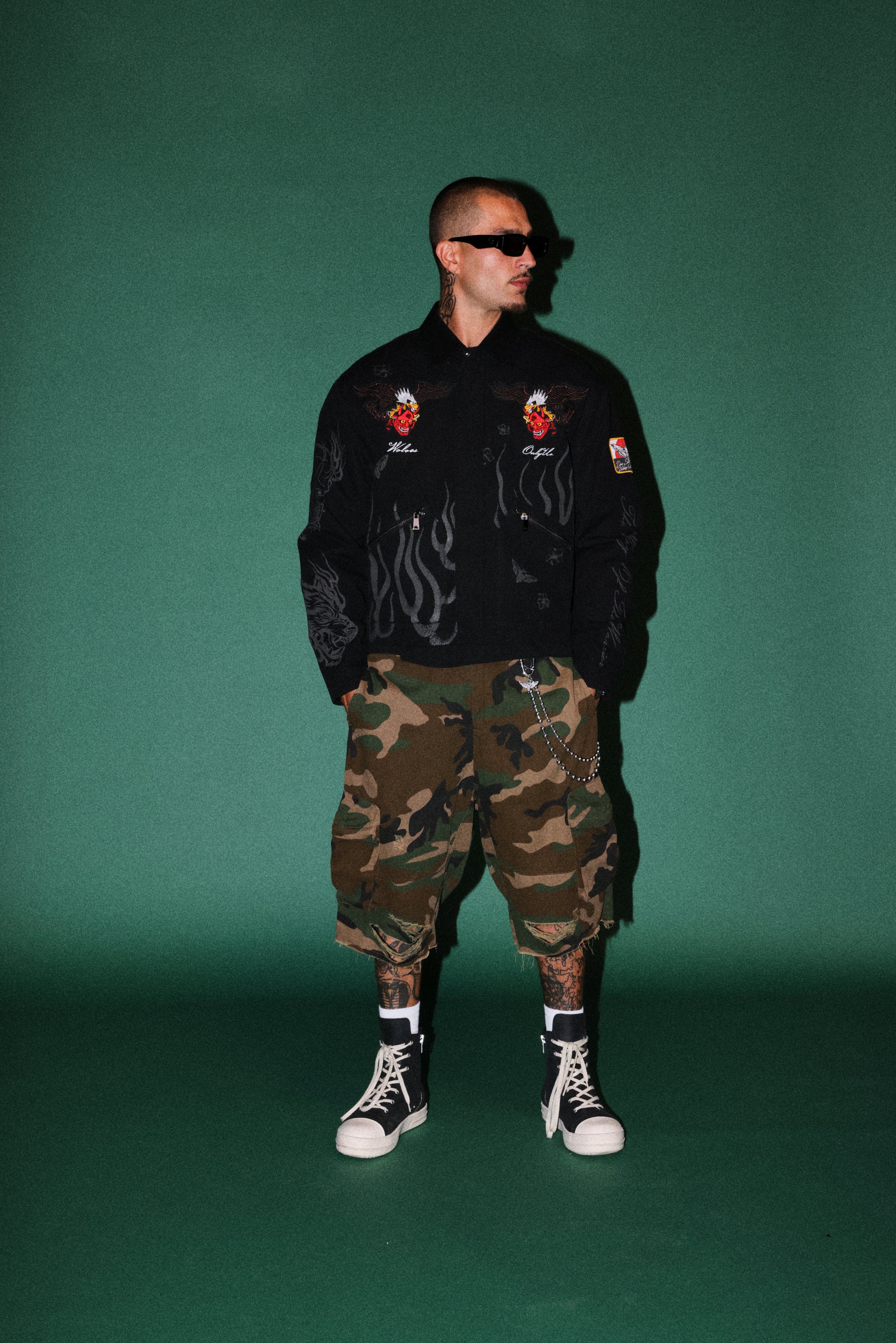 The Eagle & The Oni Earl Jacket in Black