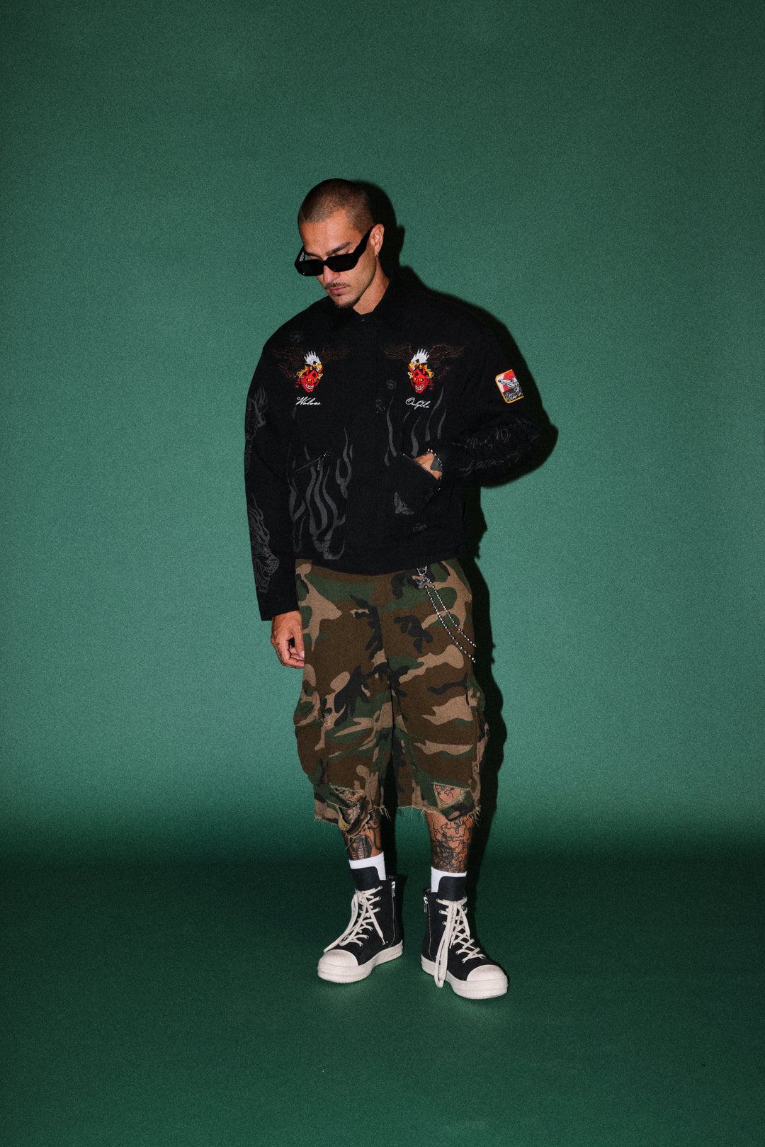 The Eagle & The Oni Earl Jacket in Black