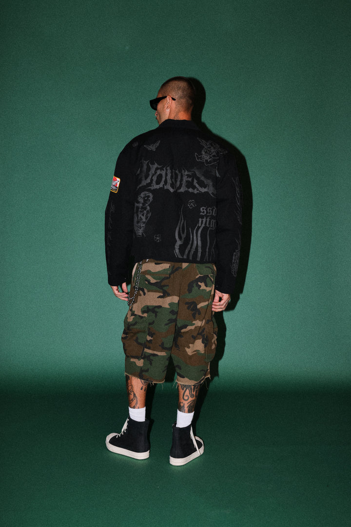 The Eagle & The Oni Earl Jacket in Black