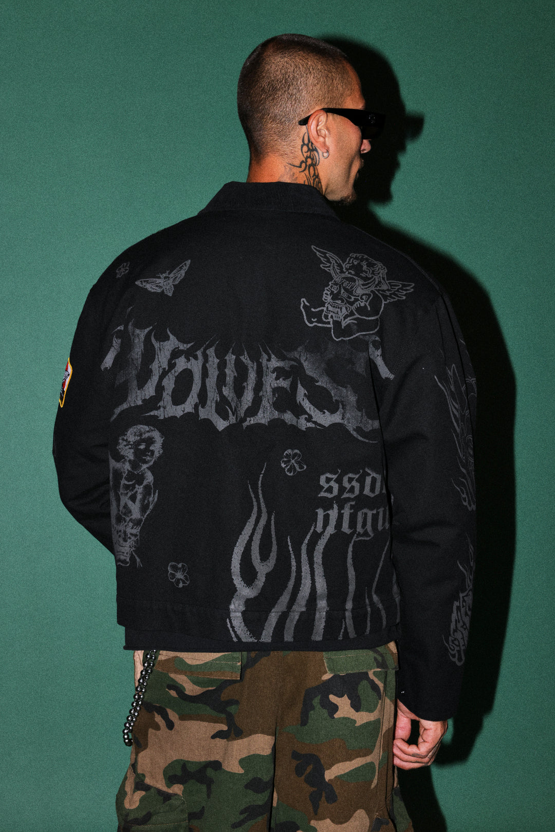 The Eagle & The Oni Earl Jacket in Black