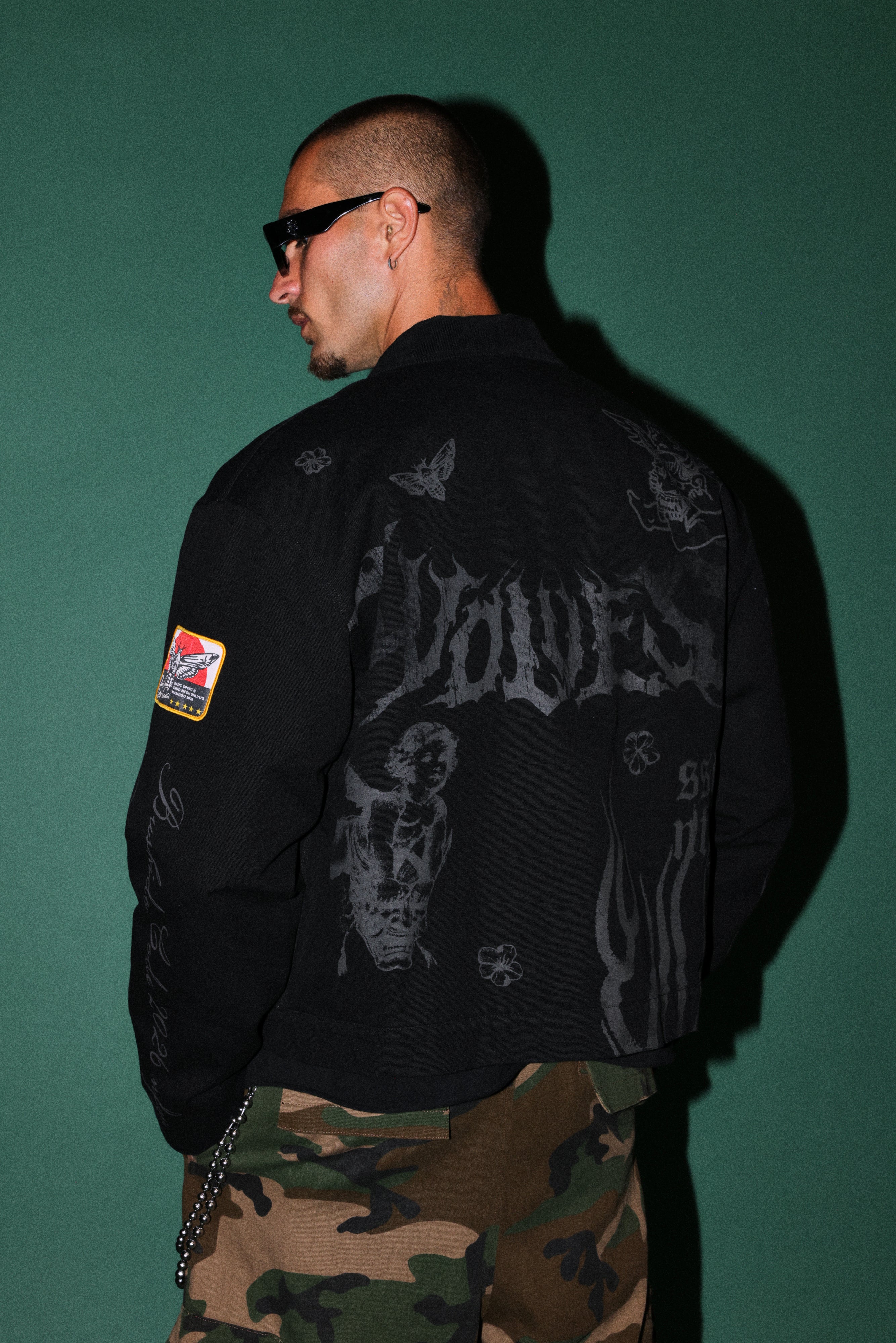 The Eagle & The Oni Earl Jacket in Black