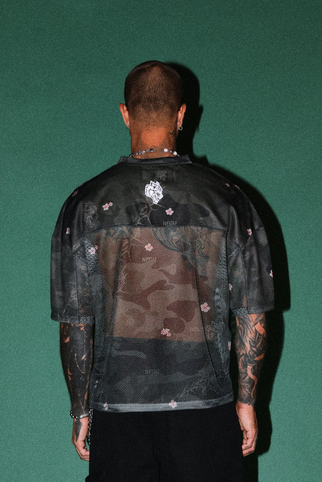 Ghost Oni Emmitt Football Jersey in Warrior In A Garden Black Camo