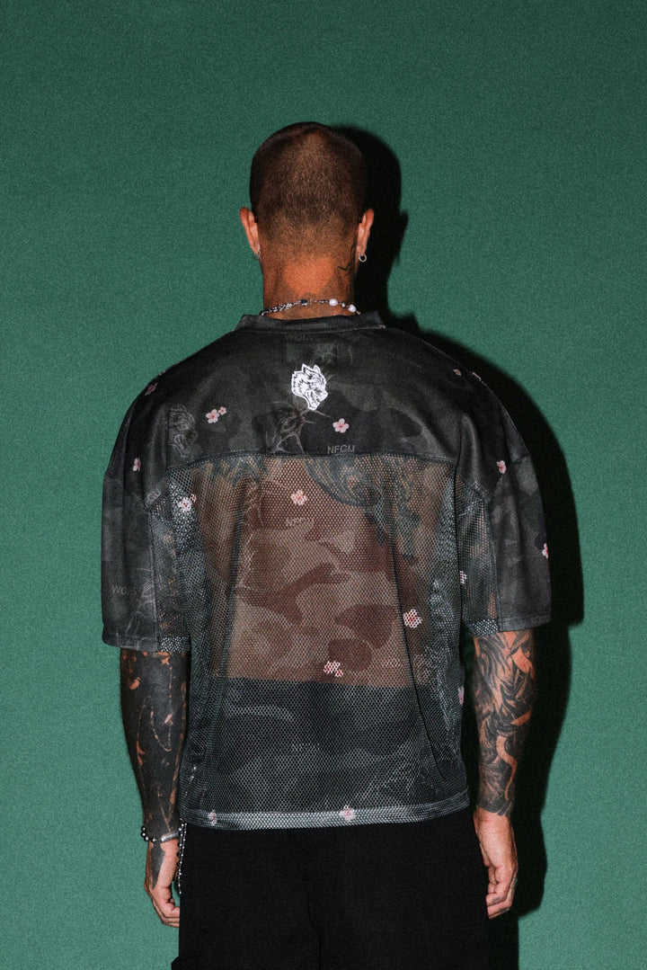 Ghost Oni Emmitt Football Jersey in Warrior In A Garden Black Camo