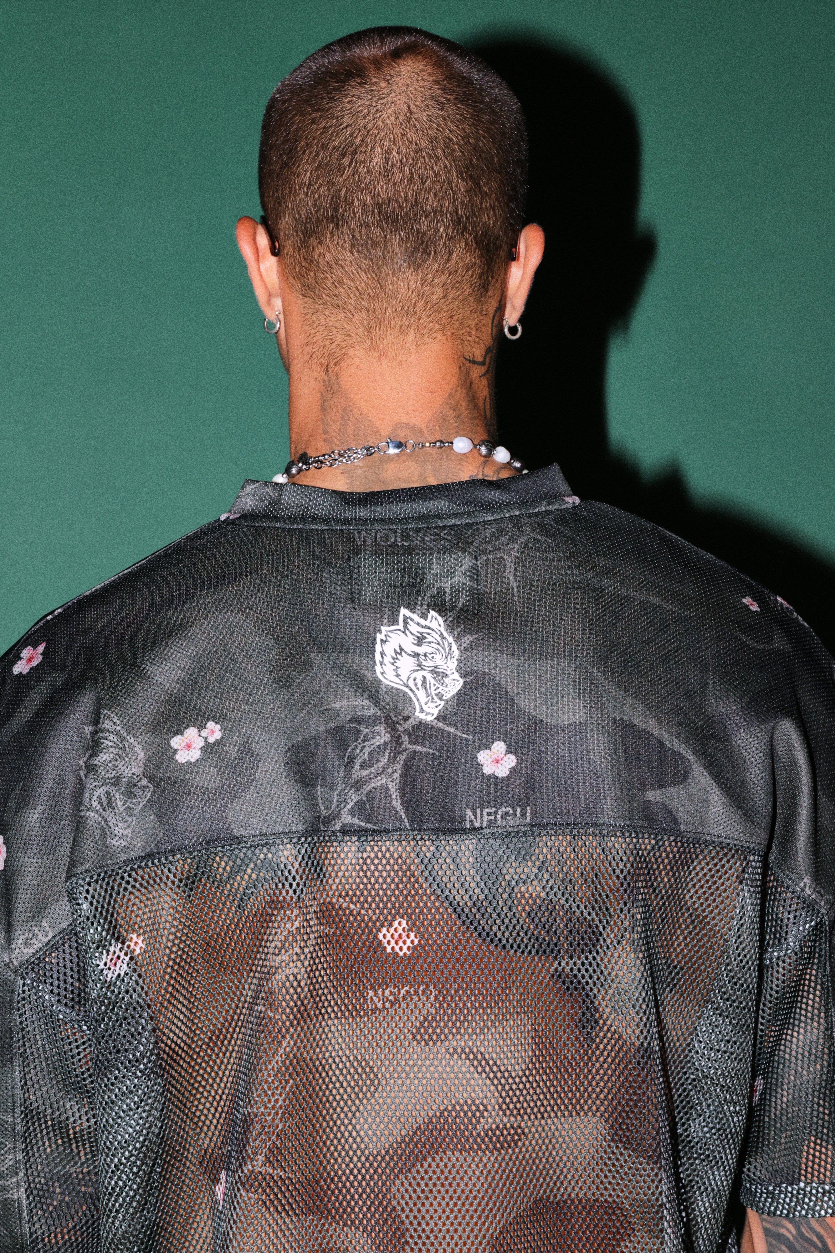 Ghost Oni Emmitt Football Jersey in Warrior In A Garden Black Camo