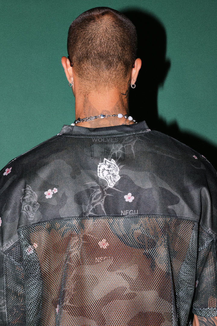 Ghost Oni Emmitt Football Jersey in Warrior In A Garden Black Camo