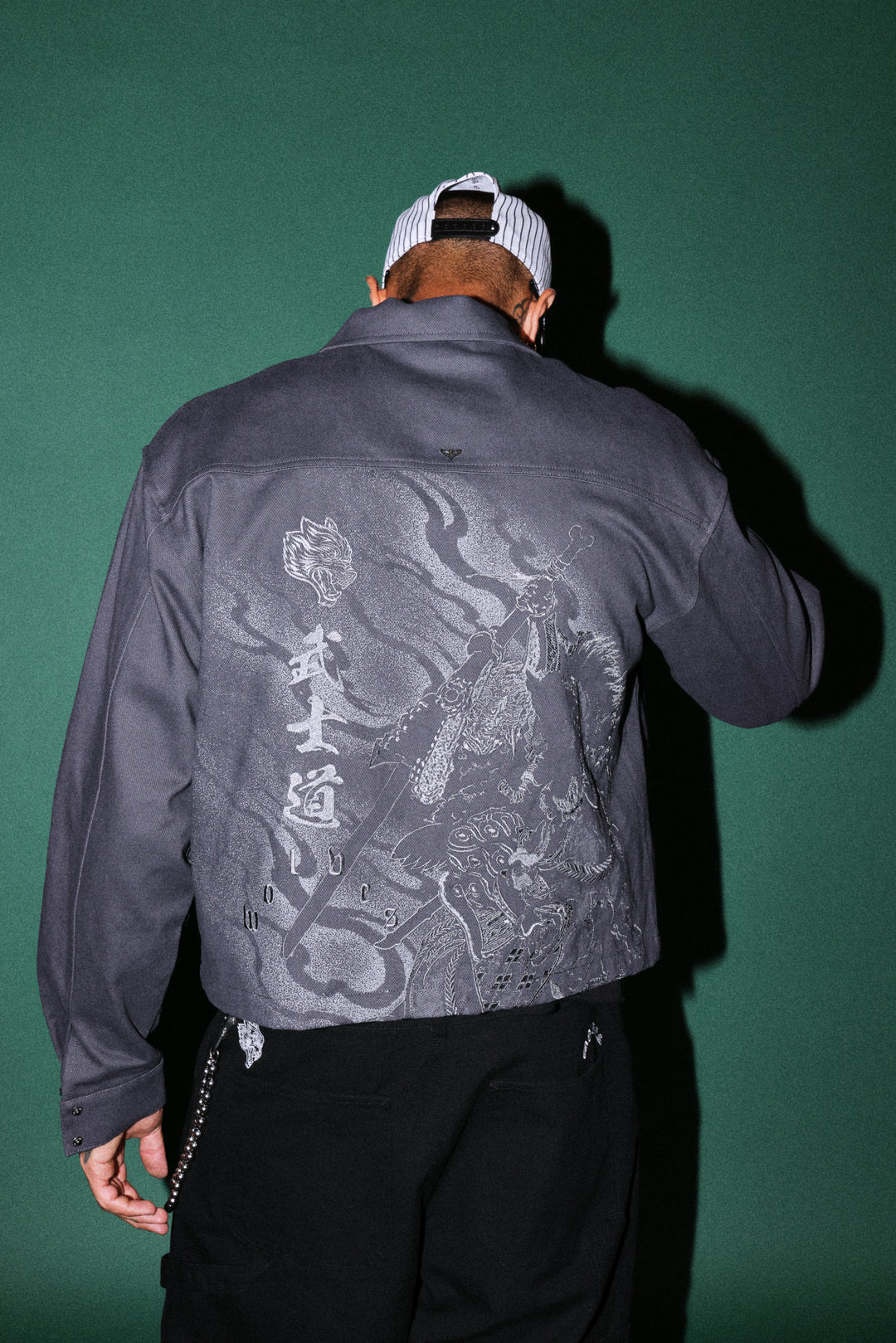 Oni-Genba Redford Shirt Jacket in Washed Navy
