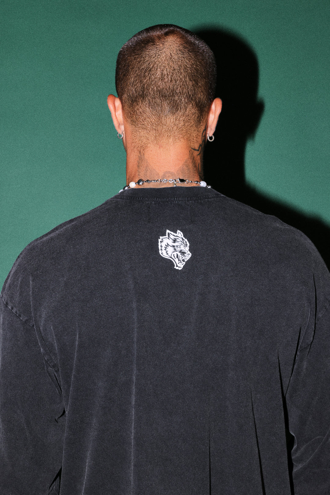 Ssddnfgu Bushido Grunge Mid Length Raw Hem Ls Tee in Black