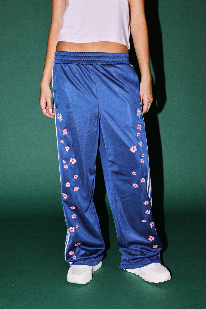 Sakura Forever Juliette Tearaway Track Pant in Royal Navy