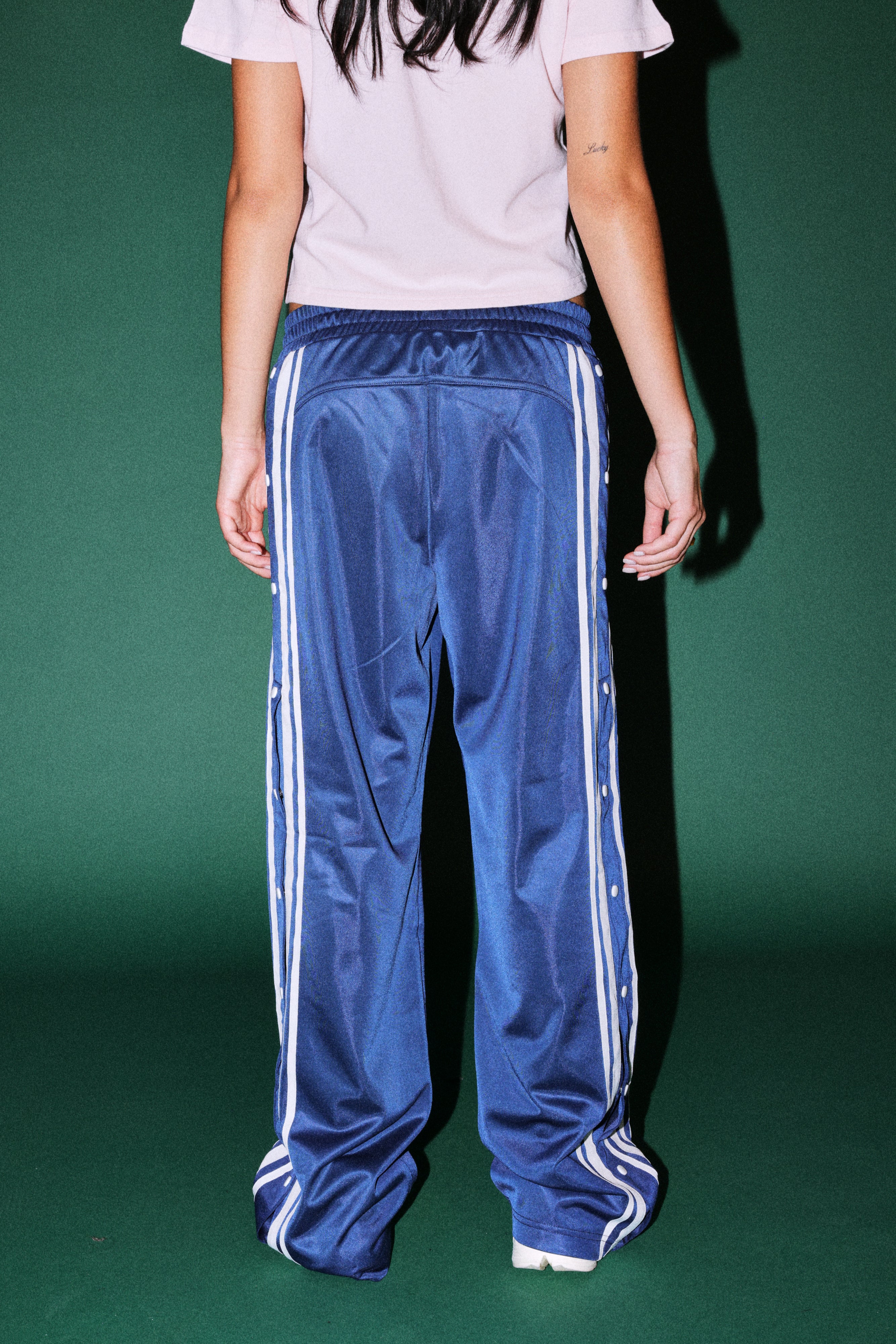 Sakura Forever Juliette Tearaway Track Pant in Royal Navy