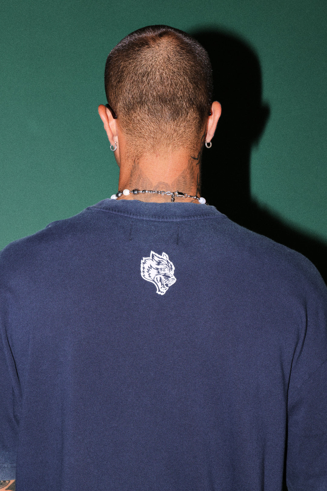Ssddnfgu Bushido Premium Oversized Tee in Navy