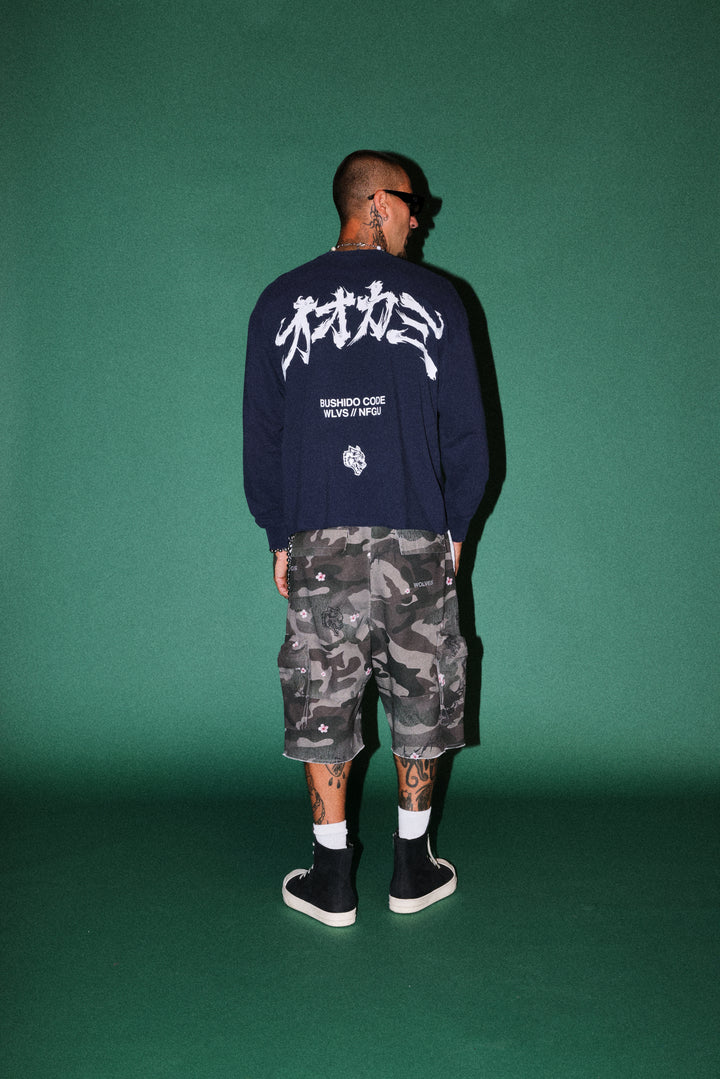 Wolf Pyramid Duke Cargo Shorts in Warrior In A Garden Green Camo