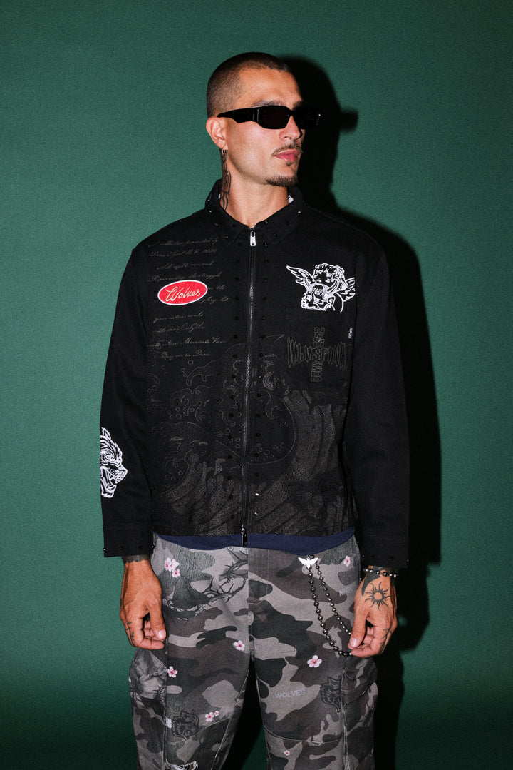Great Wave Ls Vince Shirt in Black