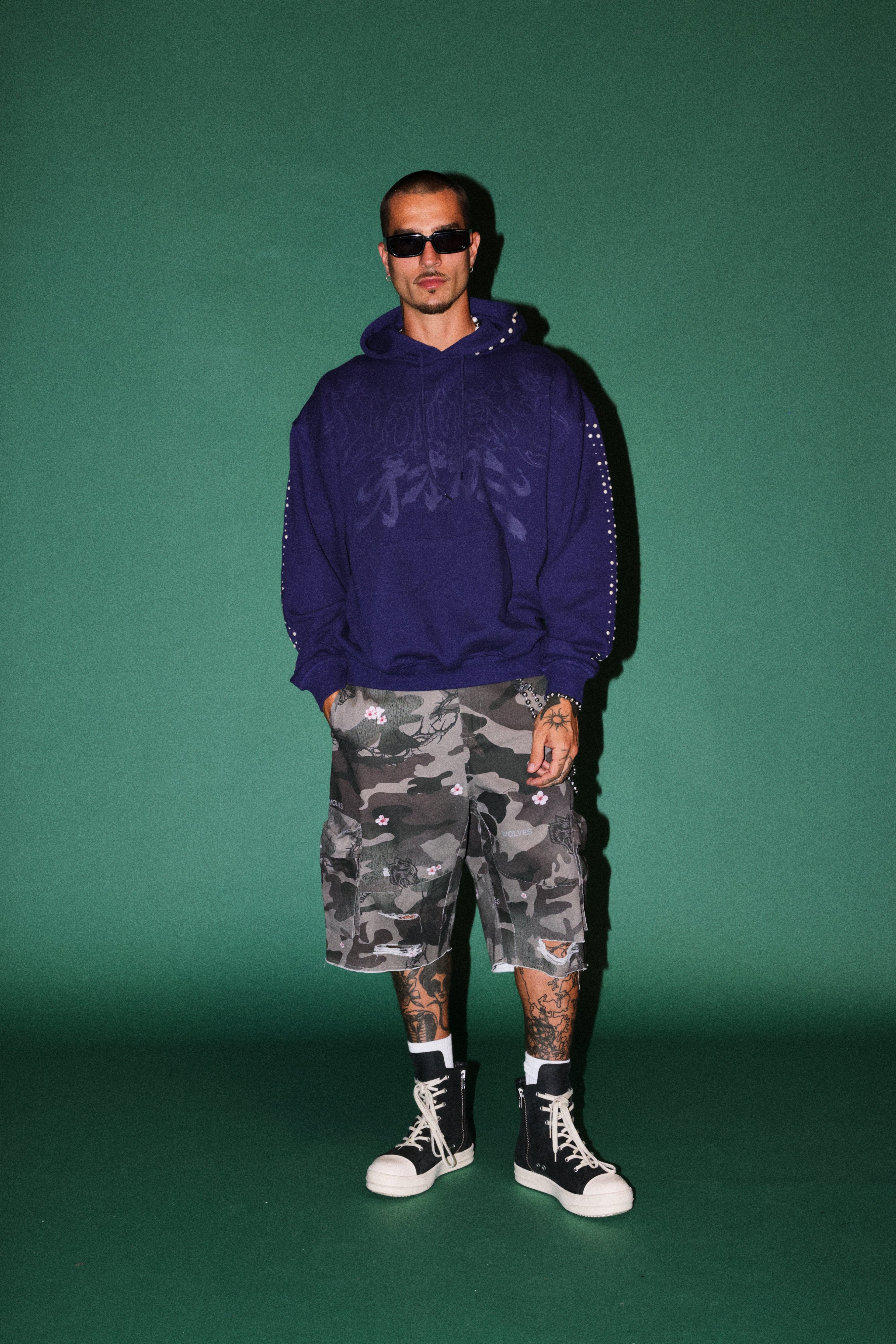 Okami Forever Bishop Hoodie in Royal Navy