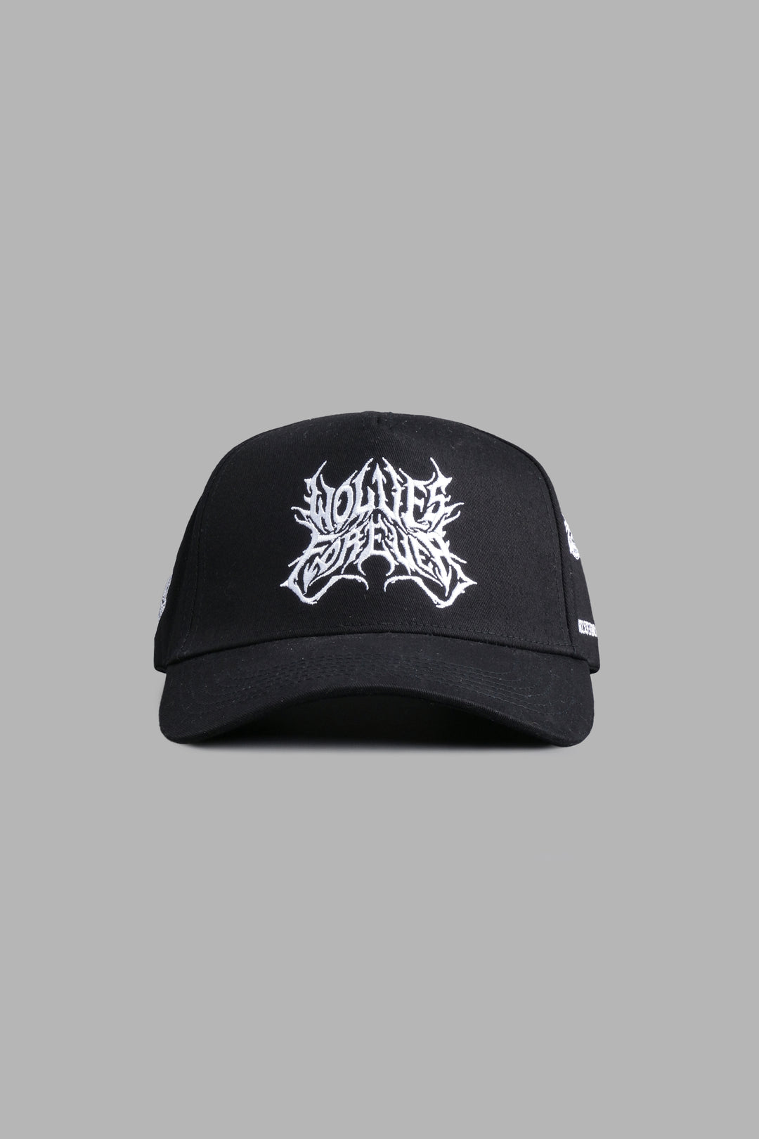 Metal 5 Panel Hat in Black