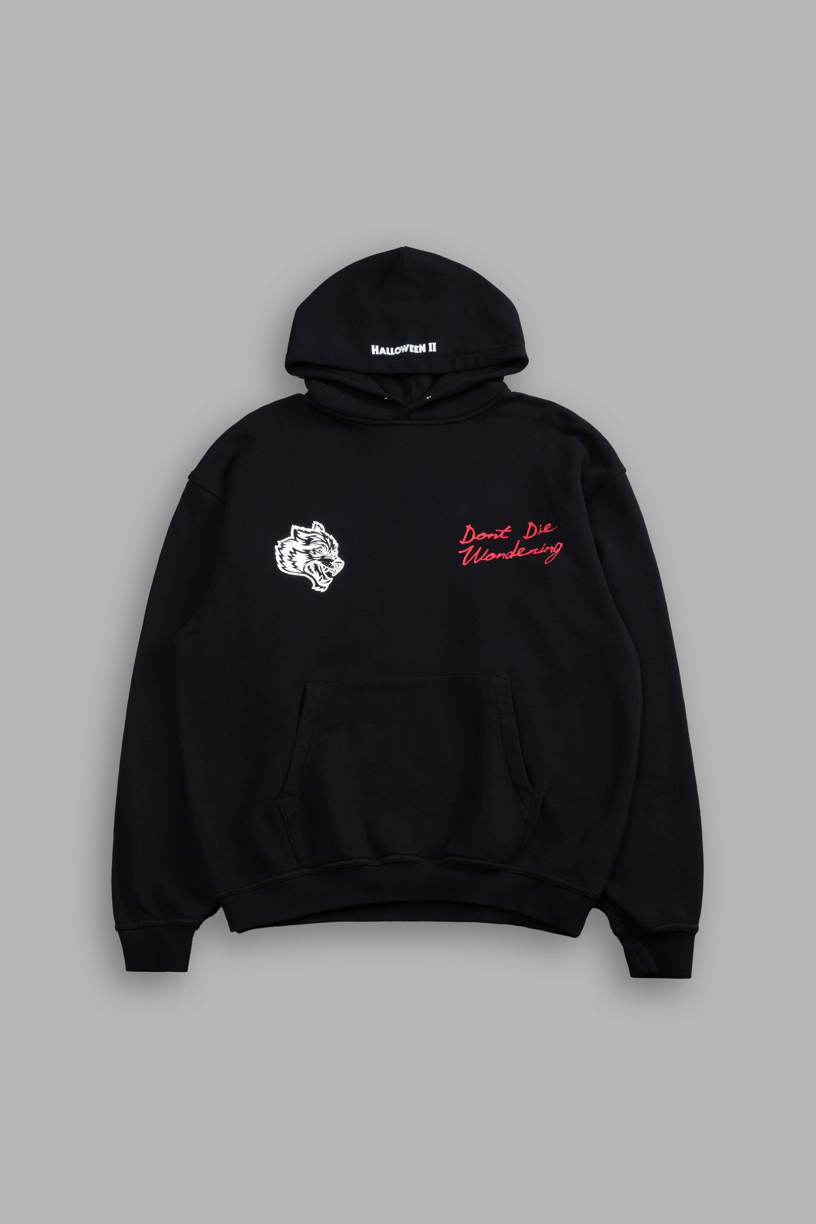 Nowhere to Run "Pierce" Hoodie in Black Drift Wash