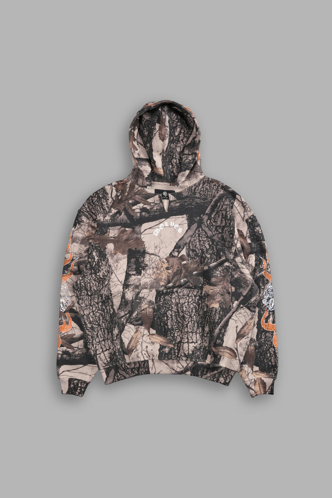 Okami Wolf "Dempsey" Hoodie in Clay Woodland Camo