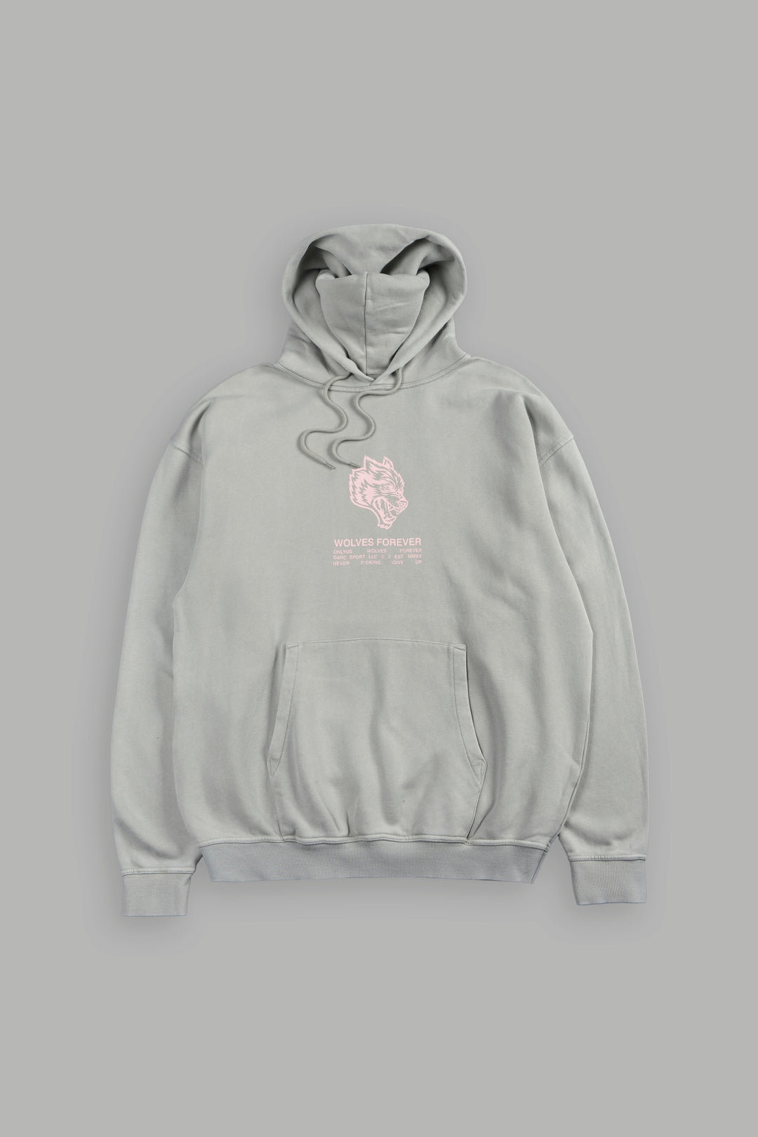 Gradient Wolves Have Your Back Bishop Hoodie In Owen Green